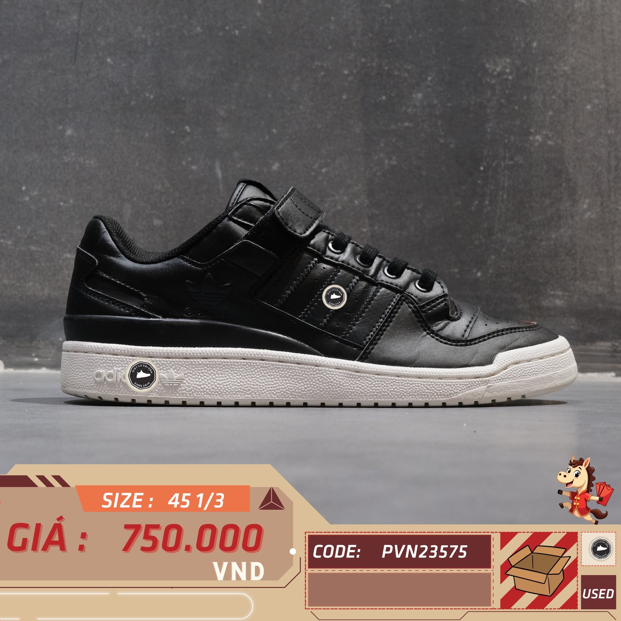 GIÀY ADIDAS FORUM LOW REFINED - CG7135 - Size 45 1/3 - GIÀY 2HAND CHÍNH HÃNG PVN23575