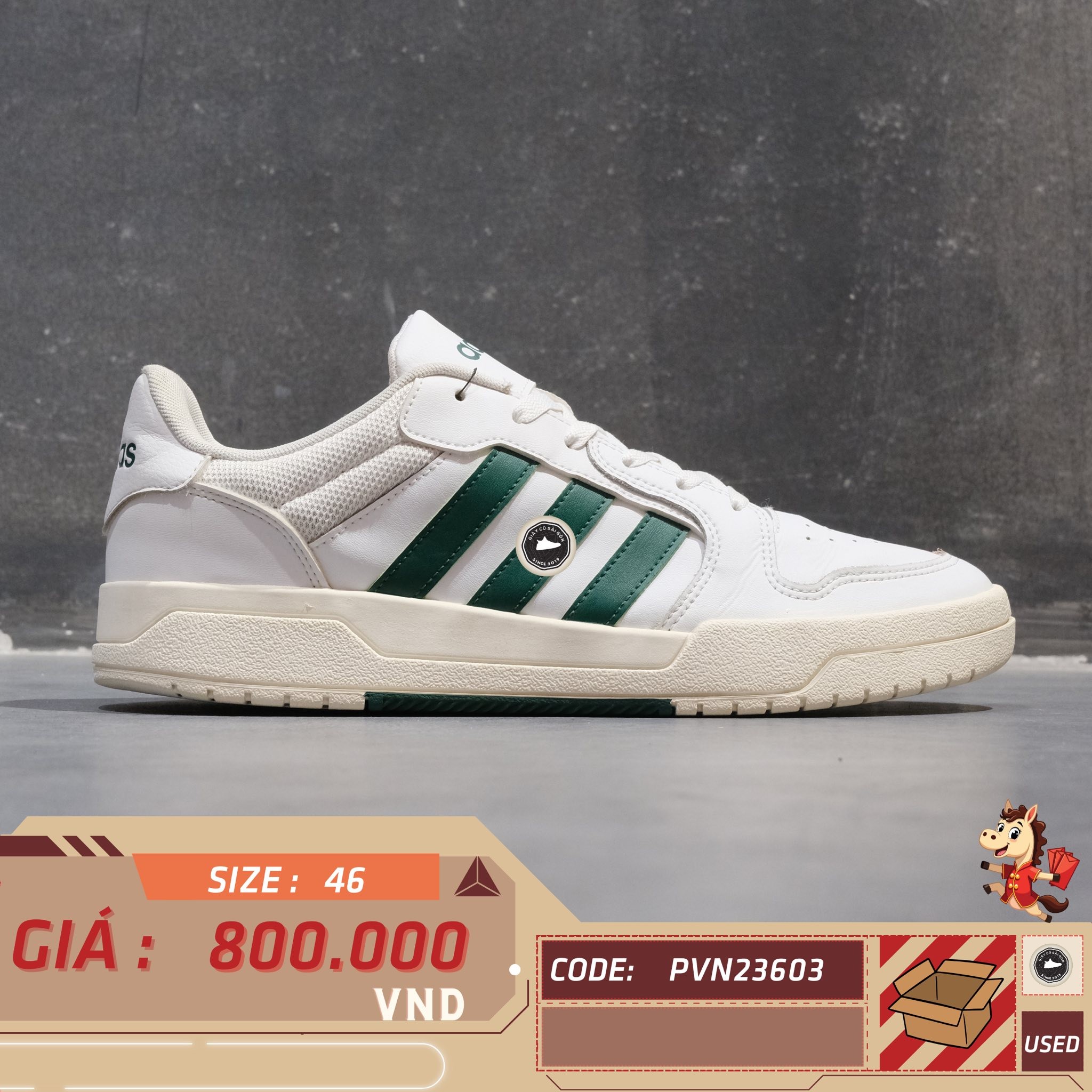 Giày Adidas Entrap - EH1686 - Size 46 - GIÀY 2HAND CHÍNH HÃNG PVN23603