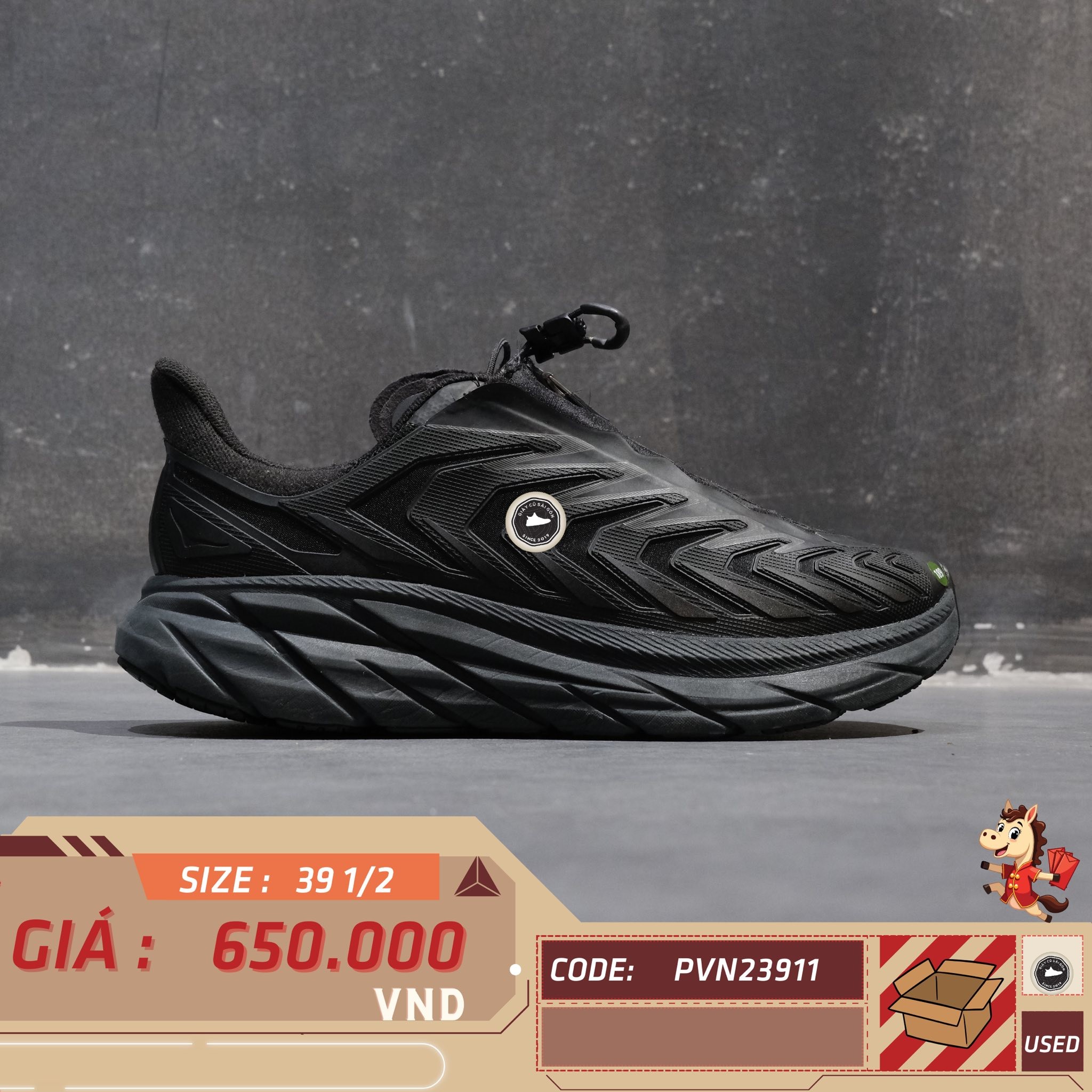 🔥 HOKA ONE ONE CLIFTON 9 – SIZE 39 1/3 – PVN23911 – CHÍNH HÃNG