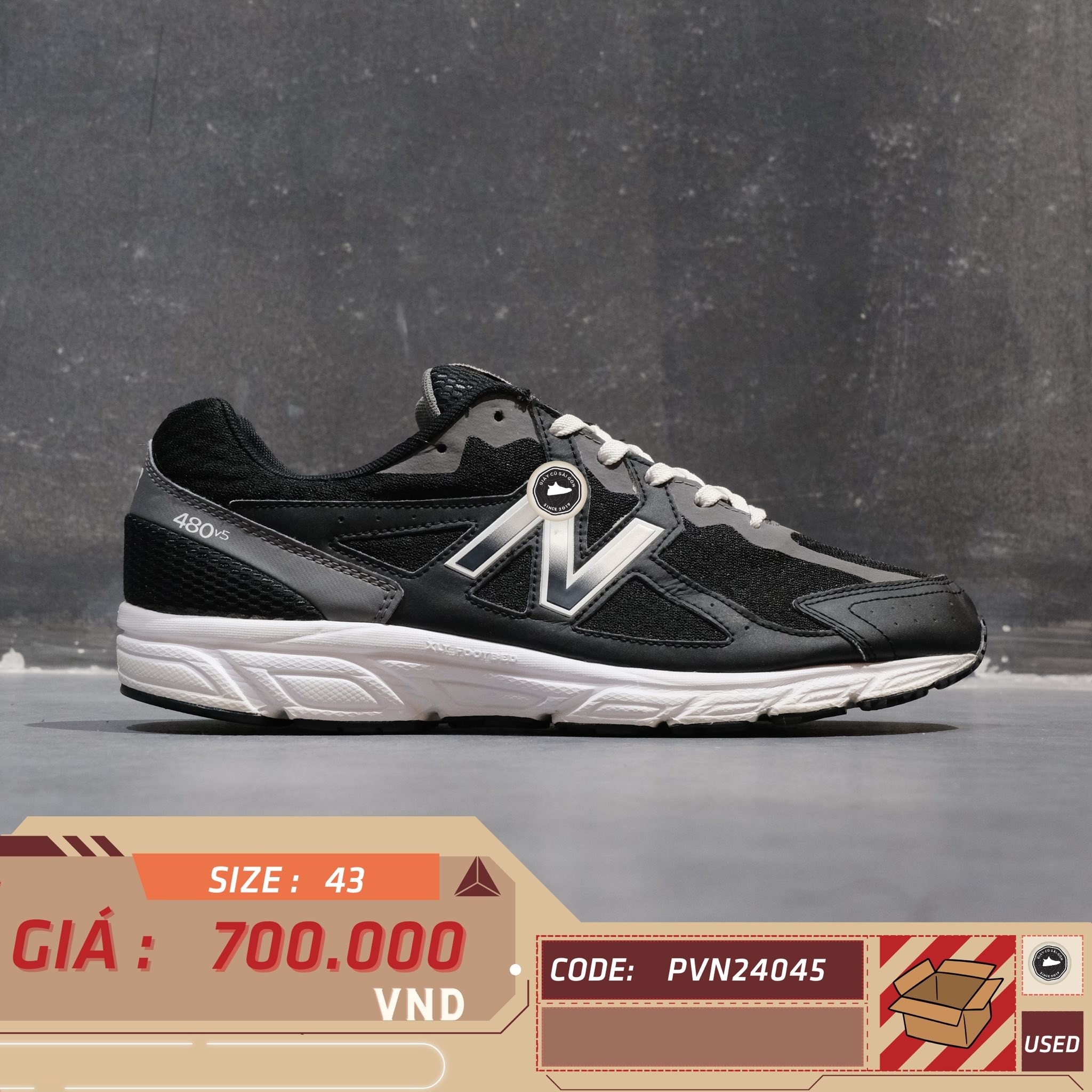 New Balance 480v5 - W480SP5 - Size 43 - GIÀY 2HAND CHÍNH HÃNG PVN24045