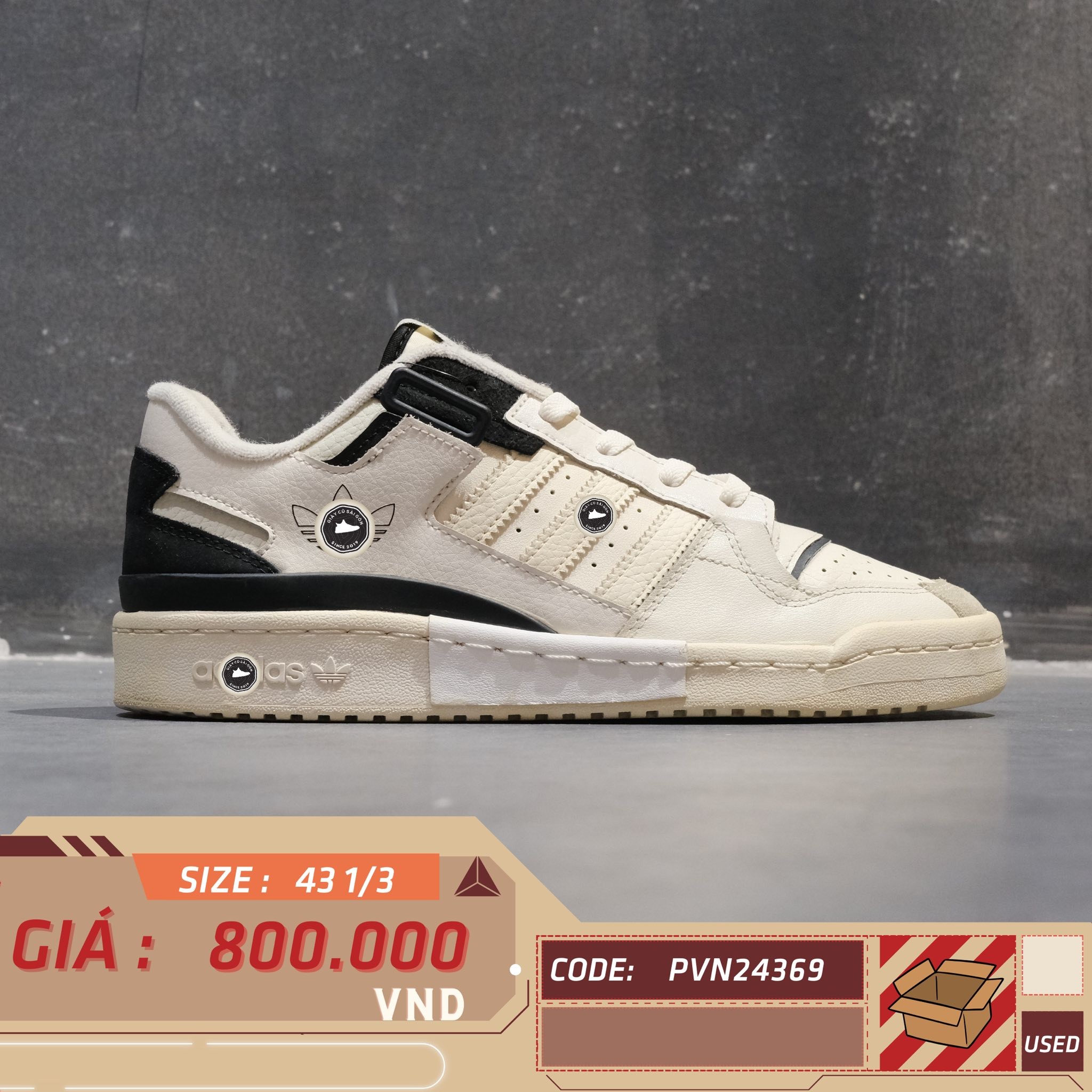 Adidas Forum Exhibit Low - H01914 - Size 43 1/3 - GIÀY 2HAND CHÍNH HÃNG PVN24369