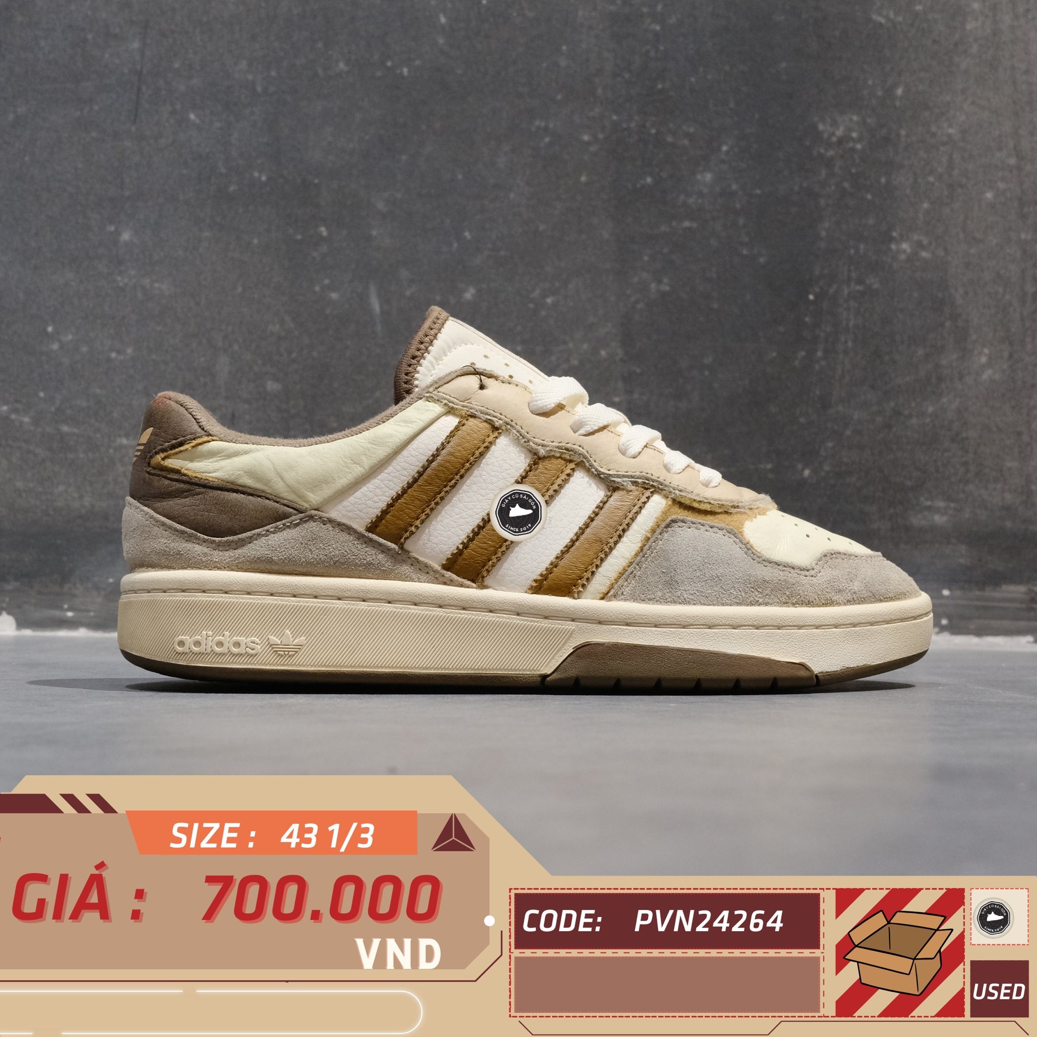 Adidas Jeremy Scott Wings 4.0 White - JS3035 - Size 43 1/3 - GIÀY 2HAND CHÍNH HÃNG PVN24264