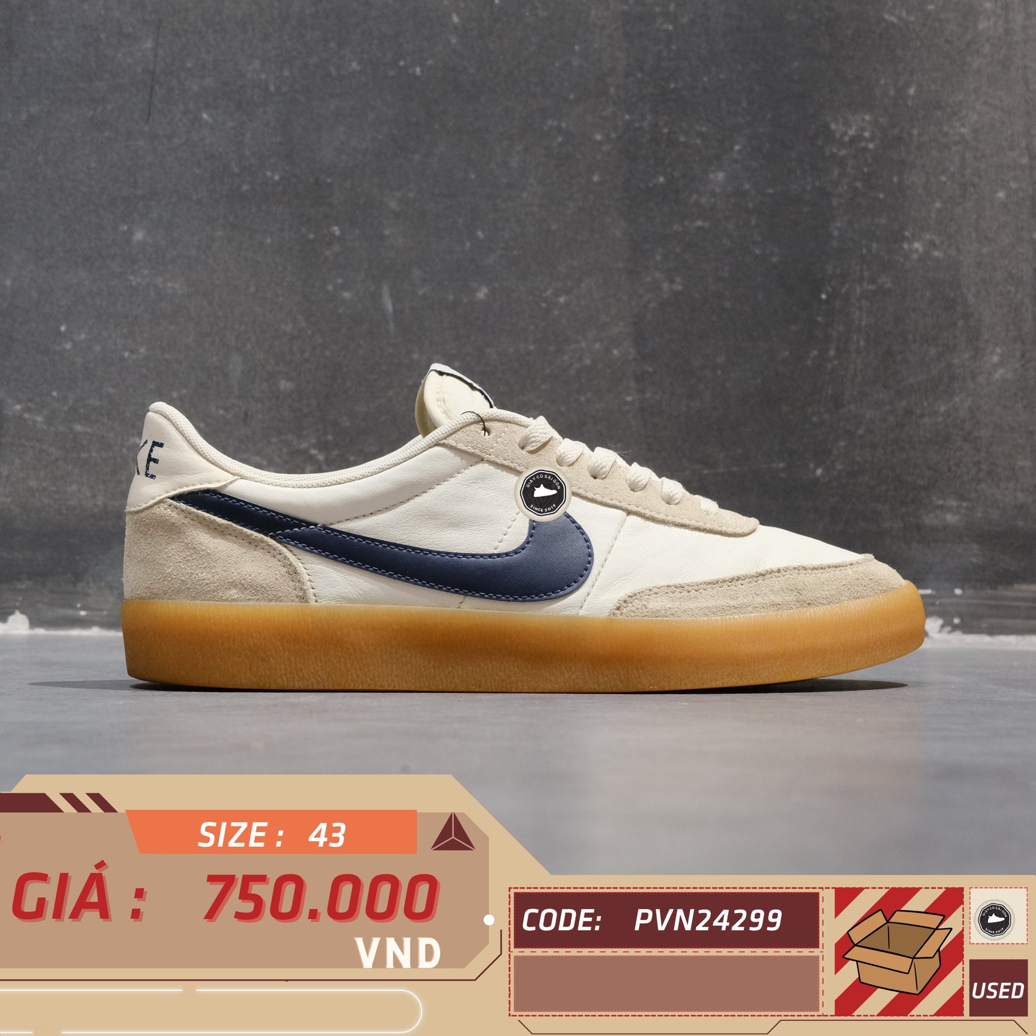 Nike Killshot 2 Leather - 432997 107 - Size 43 - GIÀY 2HAND CHÍNH HÃNG PVN24299