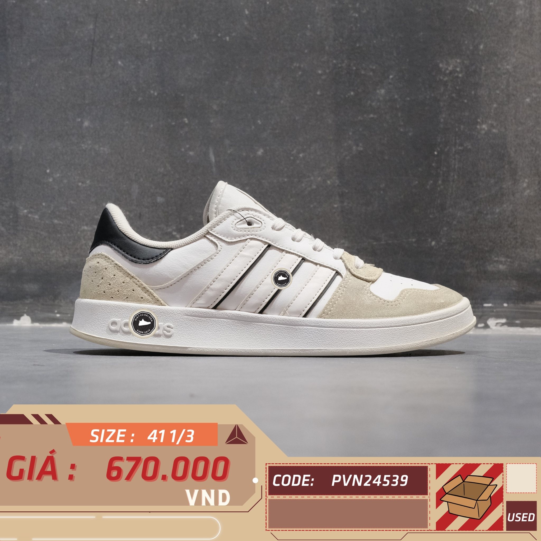 Adidas Breaknet Plus - FY5914 - Size 41 1/3 - GIÀY 2HAND CHÍNH HÃNG PVN24539