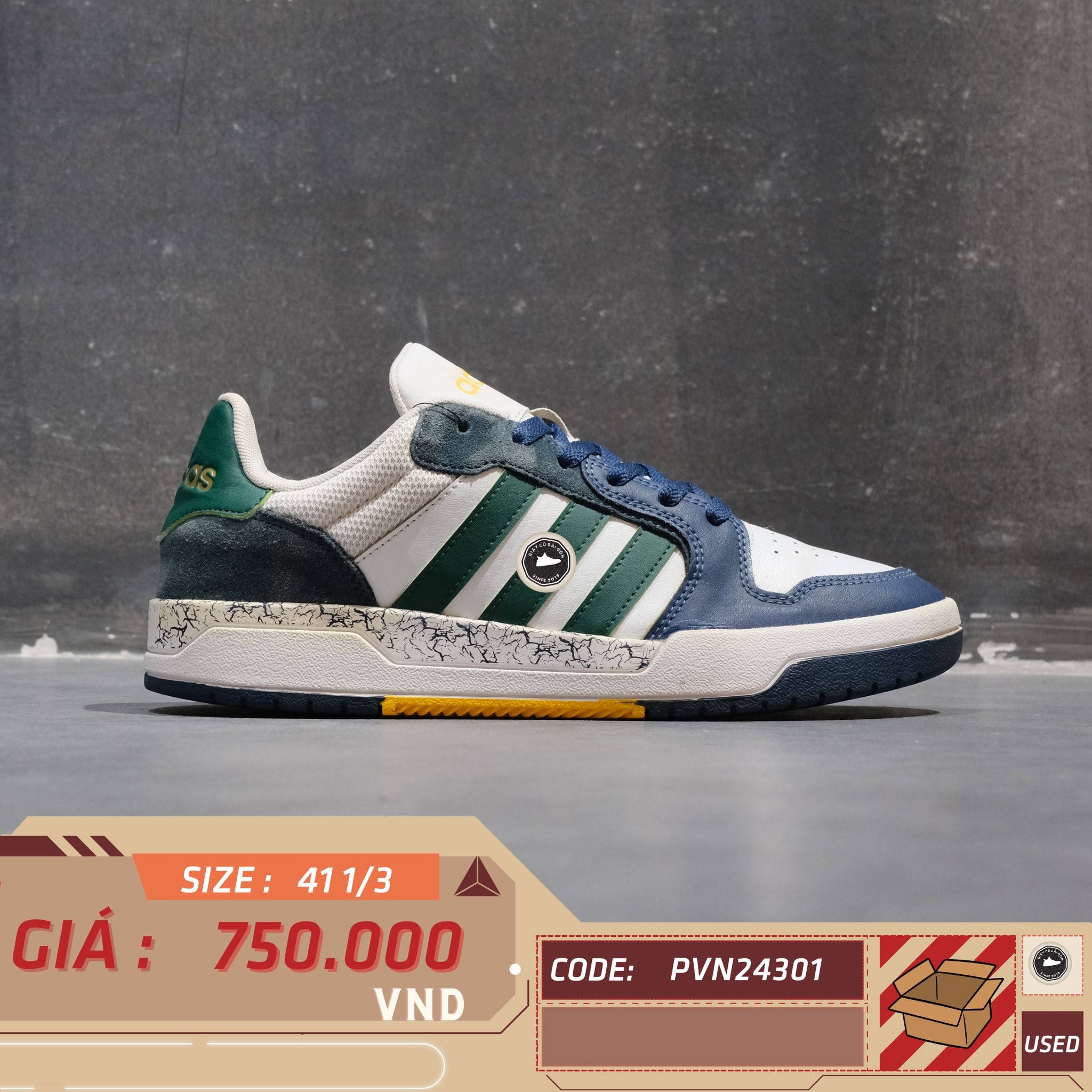 Adidas Entrap - JQ5047 - Size 41 1/3 - GIÀY 2HAND CHÍNH HÃNG PVN24301