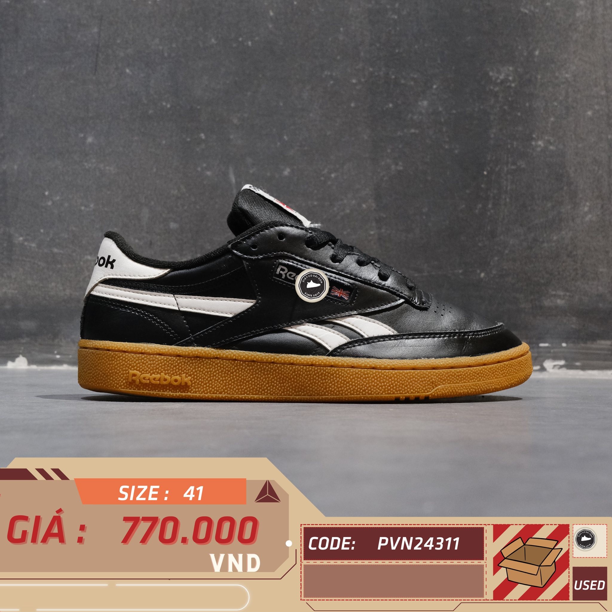 Reebok Club C Revenge Vintage 1Y3001 - Size 41 - GIÀY 2HAND CHÍNH HÃNG PVN24311