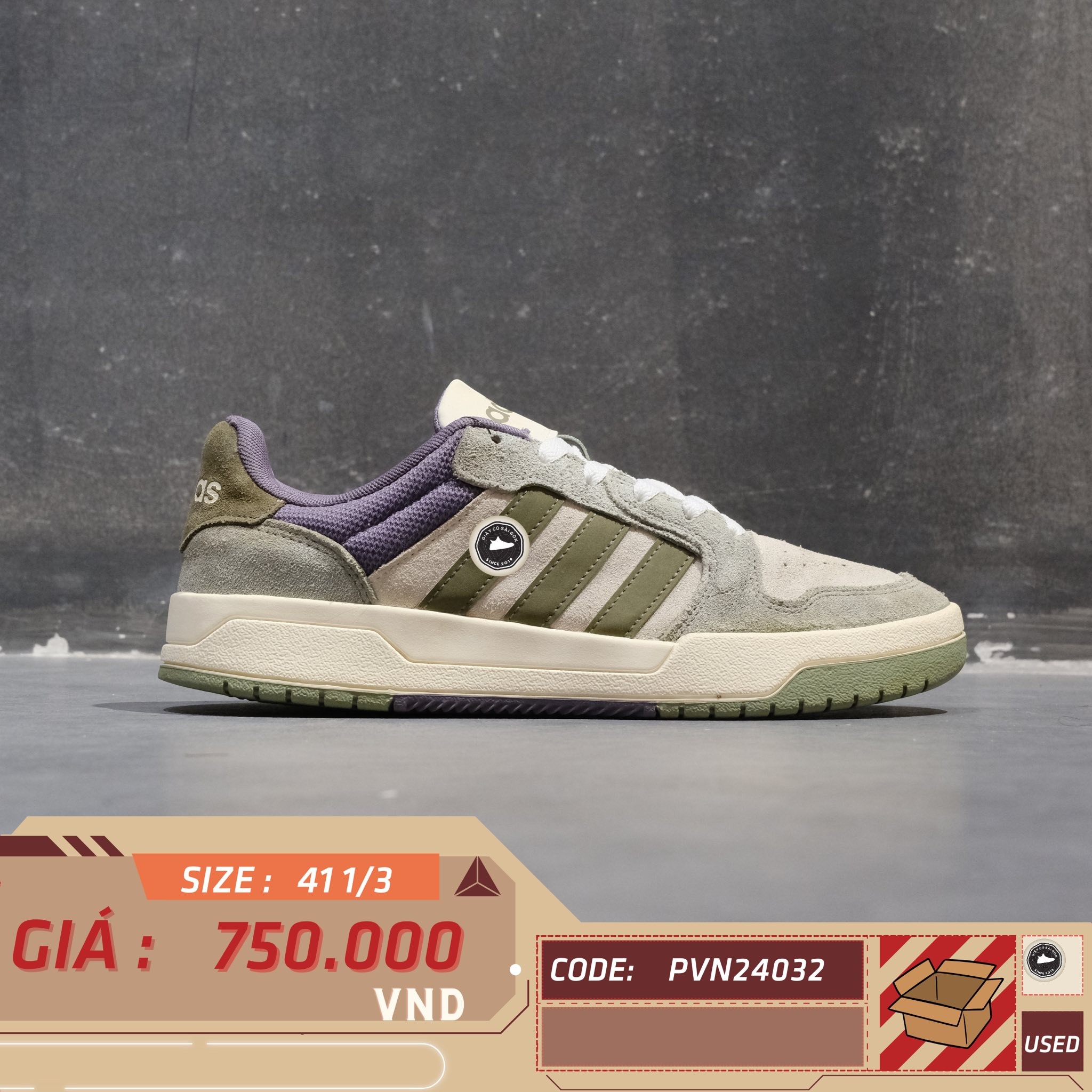 Adidas Entrap - JR8322 - Size 41 1/3 - GIÀY 2HAND CHÍNH HÃNG PVN24032