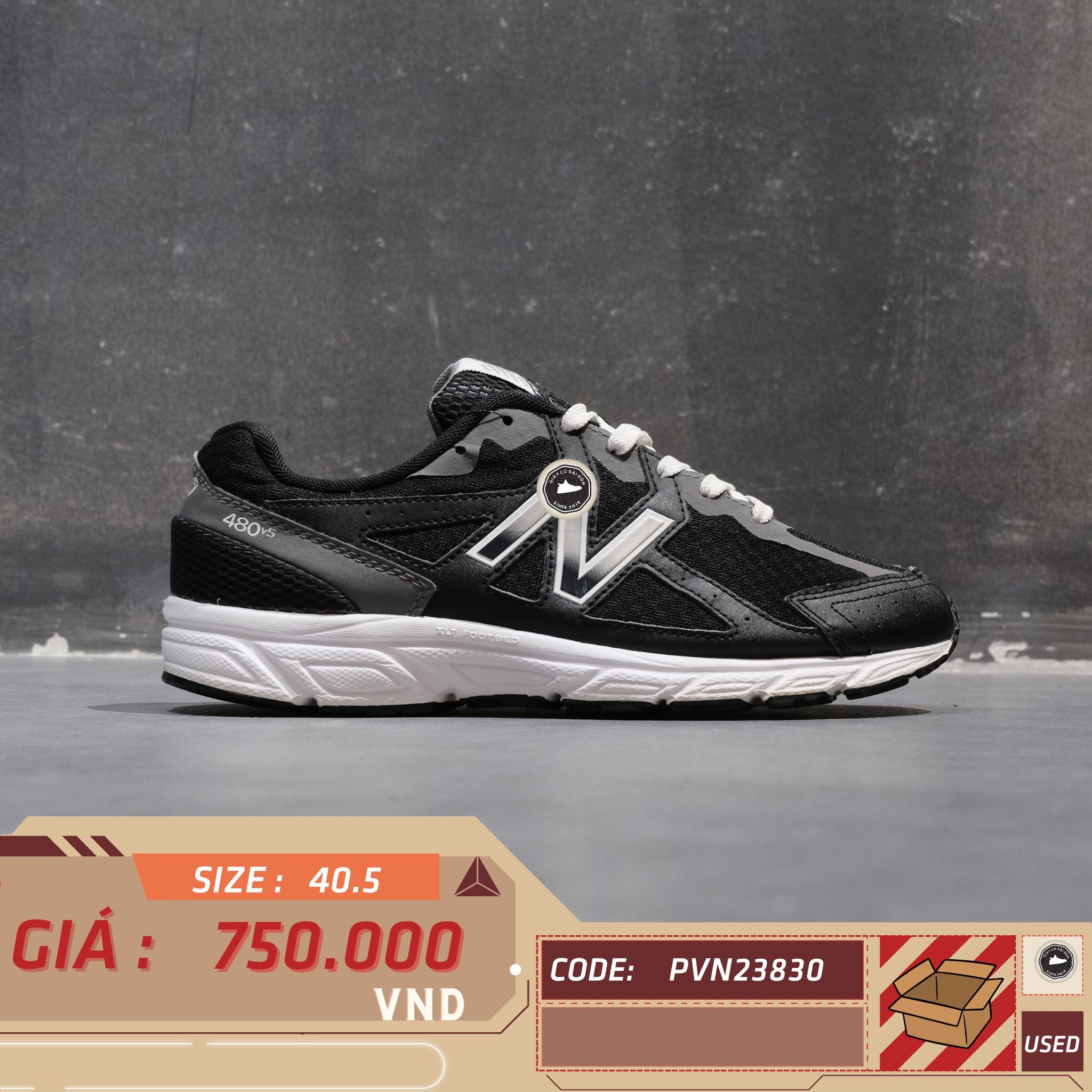 New Balance 480 - W480SP5 - Size 40.5 - GIÀY 2HAND CHÍNH HÃNG PVN23830