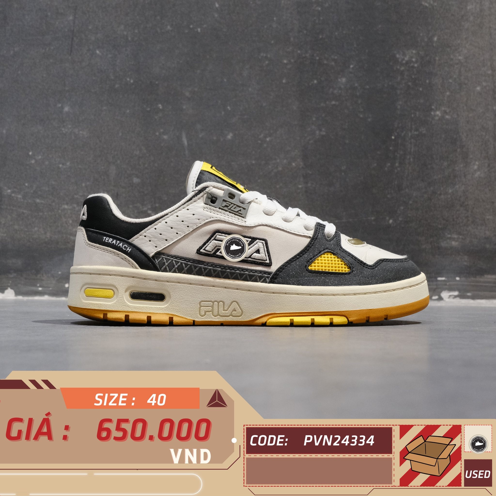 Fila Fusion - T12M1312071FBB - Size 40 - GIÀY 2HAND CHÍNH HÃNG 24334