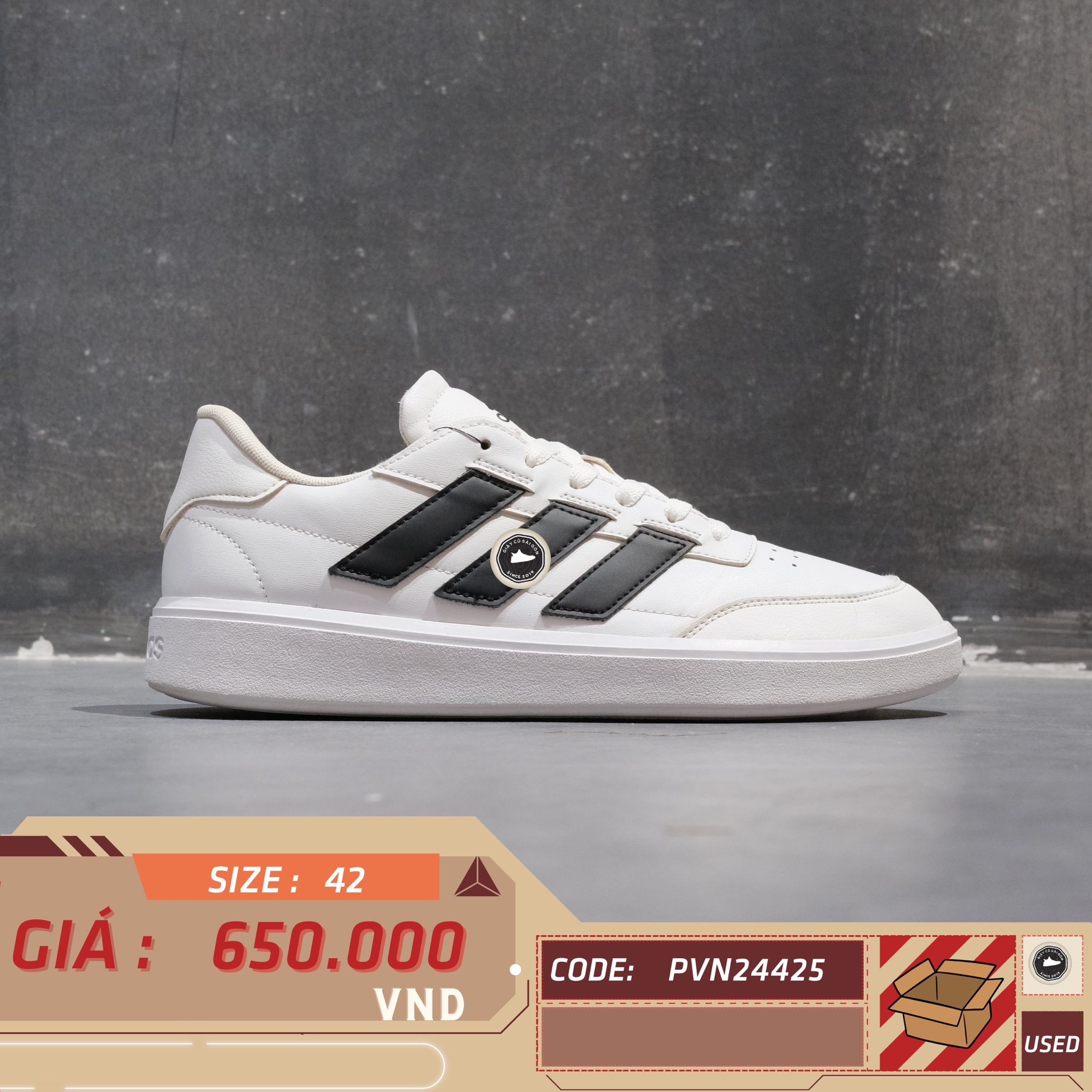 Adidas Courtblock - IF4033 - Size 42 - GIÀY 2HAND CHÍNH HÃNG PVN24425