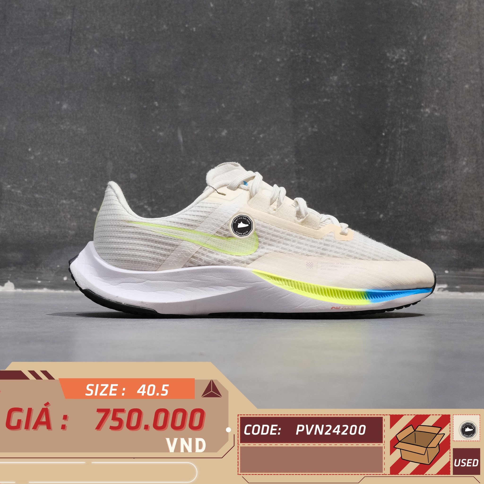 Nike Air Zoom Rival Fly 3 - CT2405 199 - Size 40.5 - GIÀY 2HAND CHÍNH HÃNG PVN24200