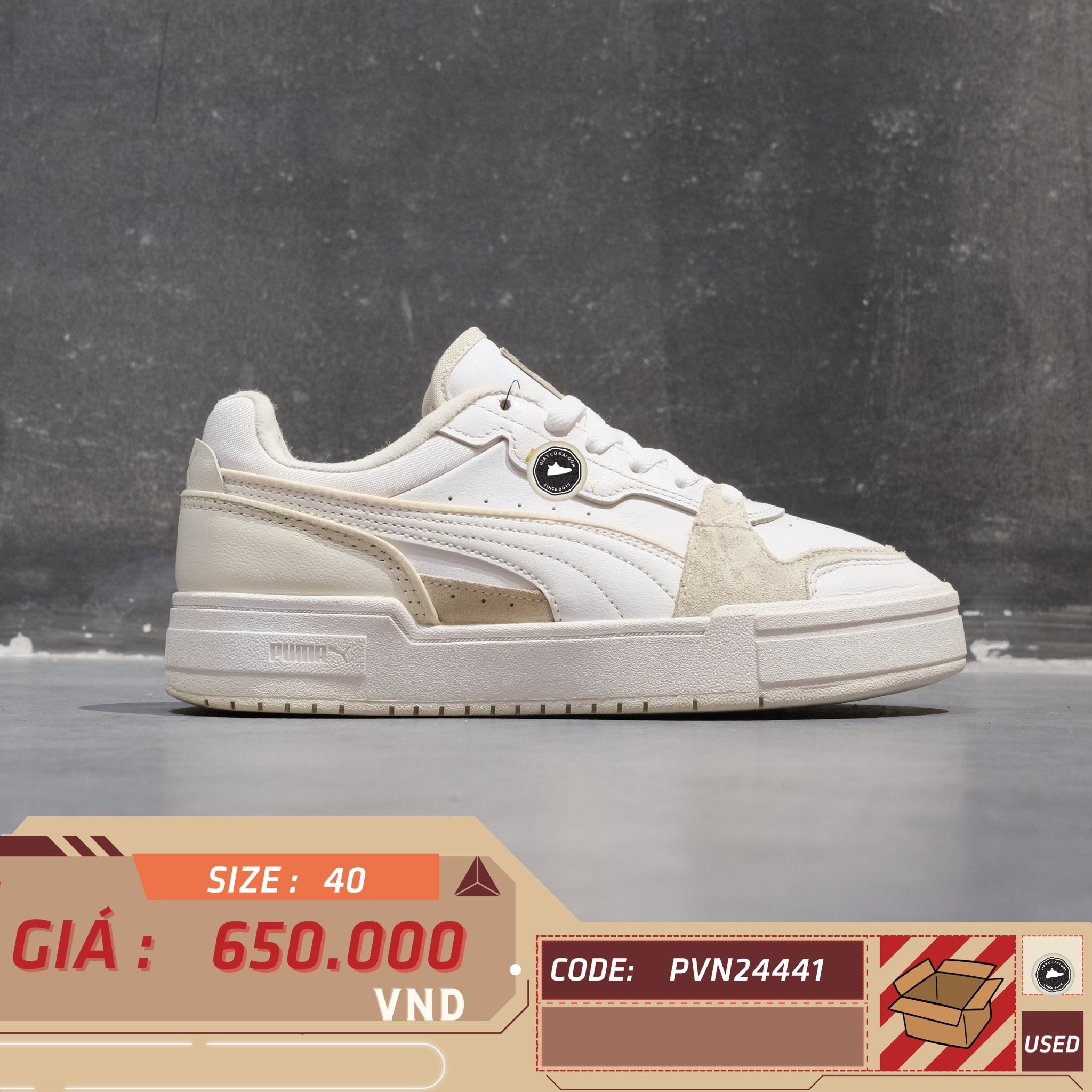 Puma CA Pro Lux III - 395203 - Size 40 - GIÀY 2HAND CHÍNH HÃNG PVN24441