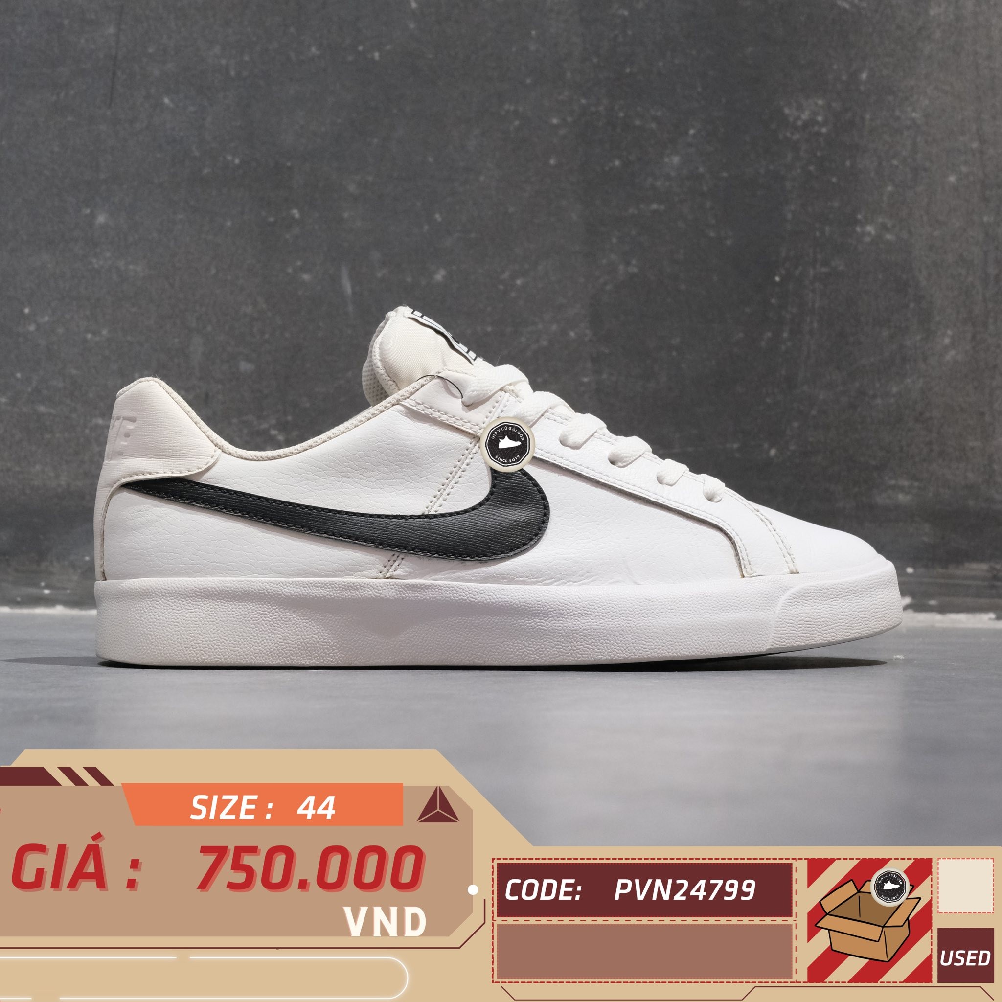 Nike Court Royale AC - BQ4222-103 - Size 44 - GIÀY 2HAND CHÍNH HÃNG PVN24799