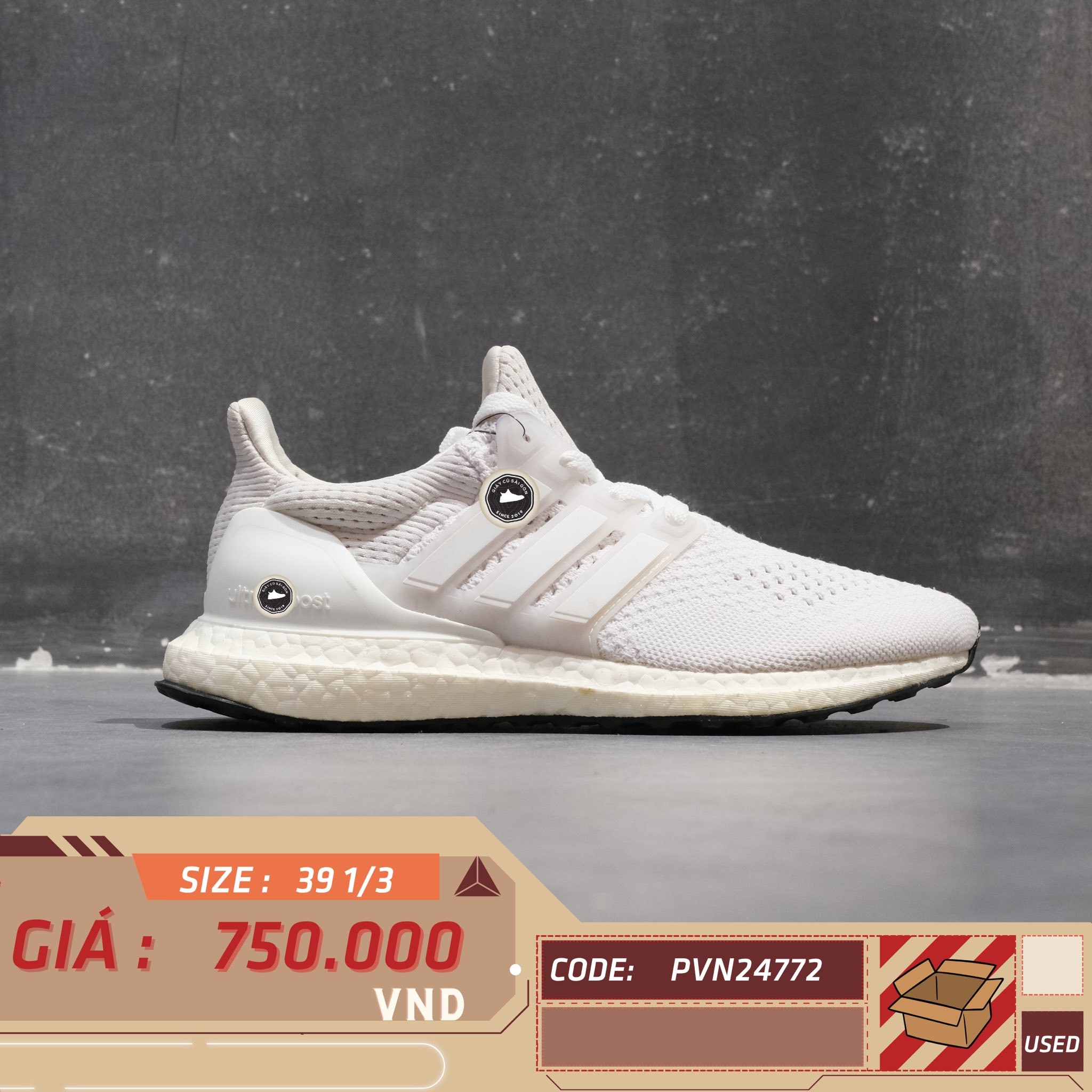 Adidas Ultraboost 1.0 - HQ4207 - Size 39 1/3 - GIÀY 2HAND CHÍNH HÃNG PVN24772