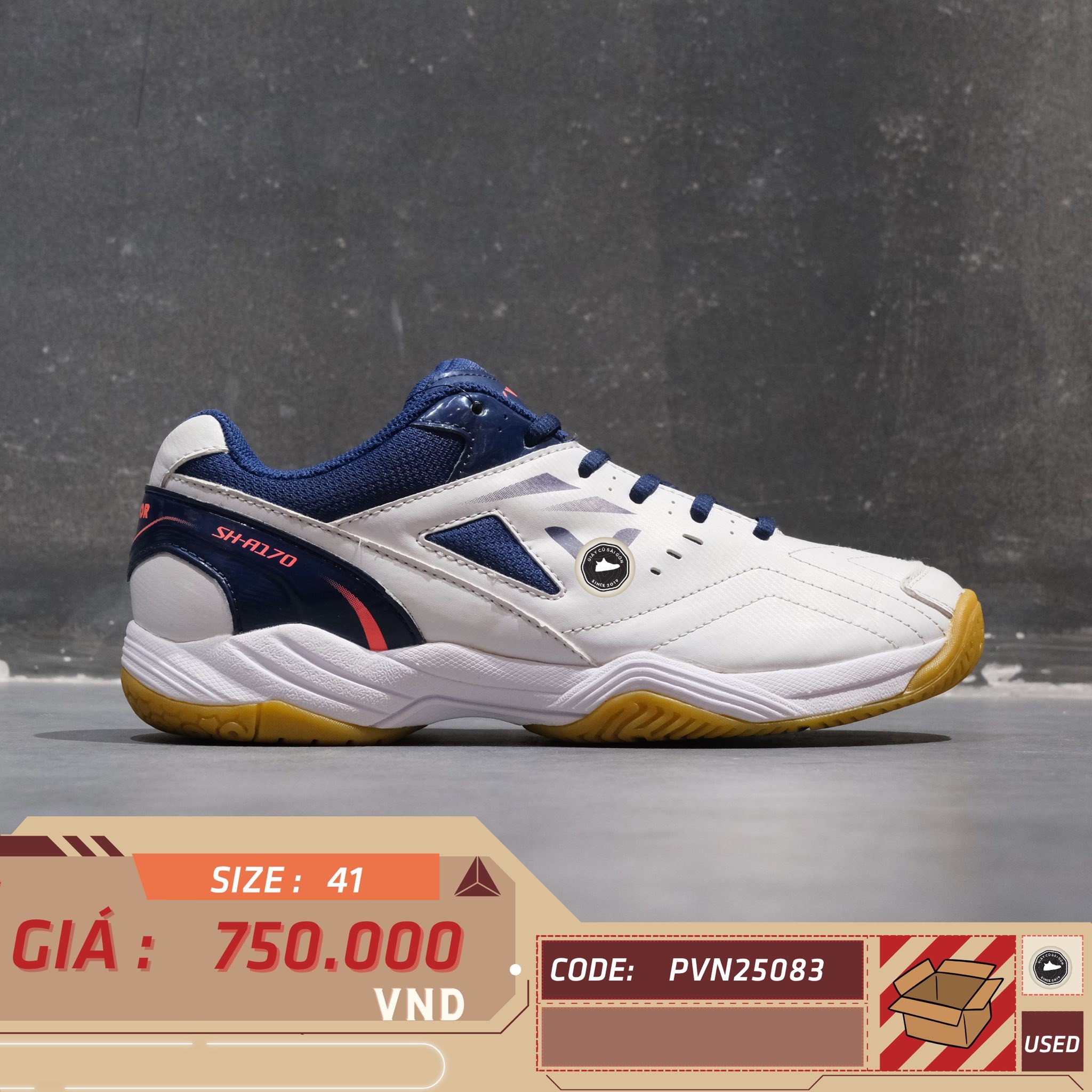 Giày Cầu Lông Victor SH-A170 - SH A170 - Size 41 - GIÀY 2HAND CHÍNH HÃNG PVN25083