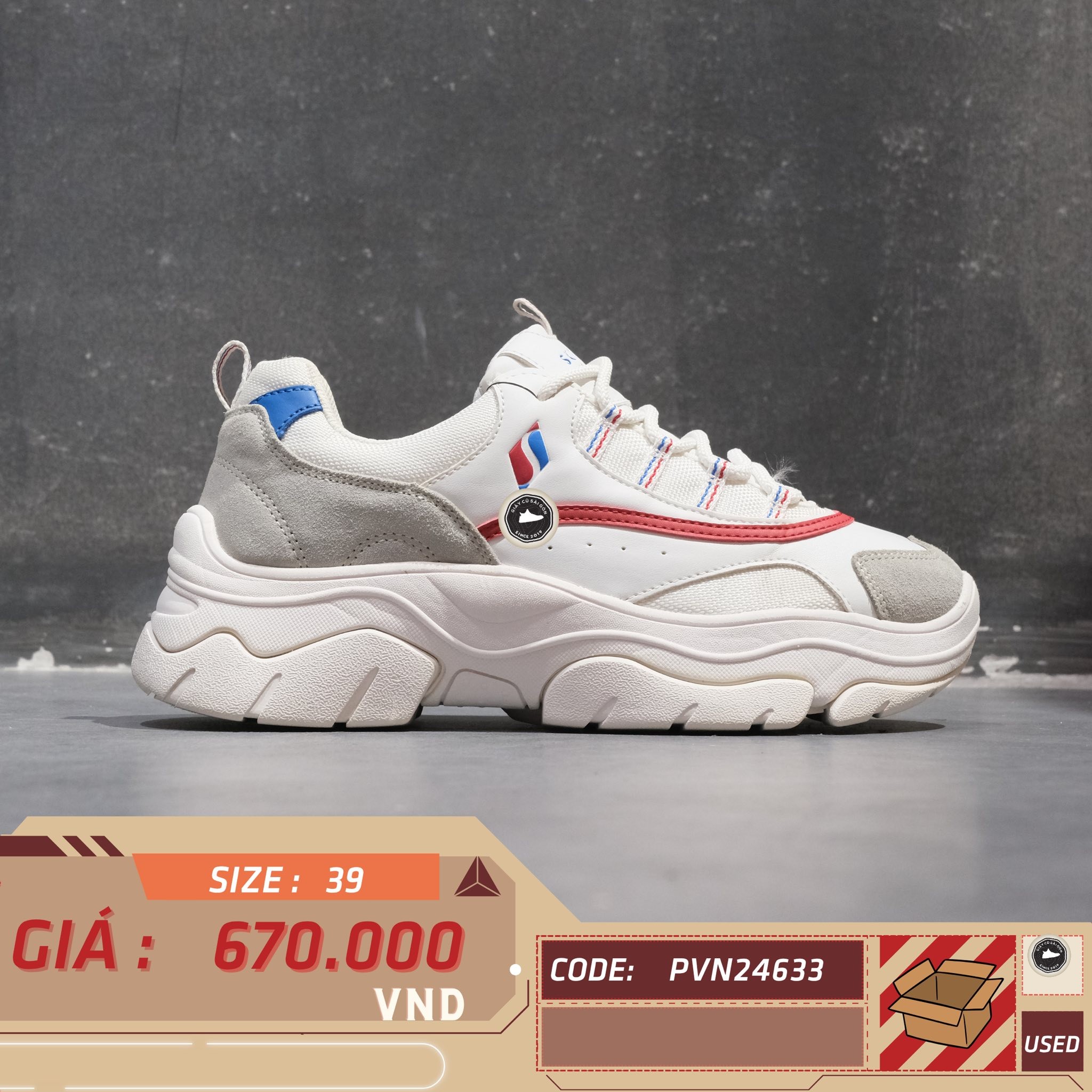 Skechers Equalizer 2.0 - On Track - 74235 - Size 39 - GIÀY 2HAND CHÍNH HÃNG PVN24633