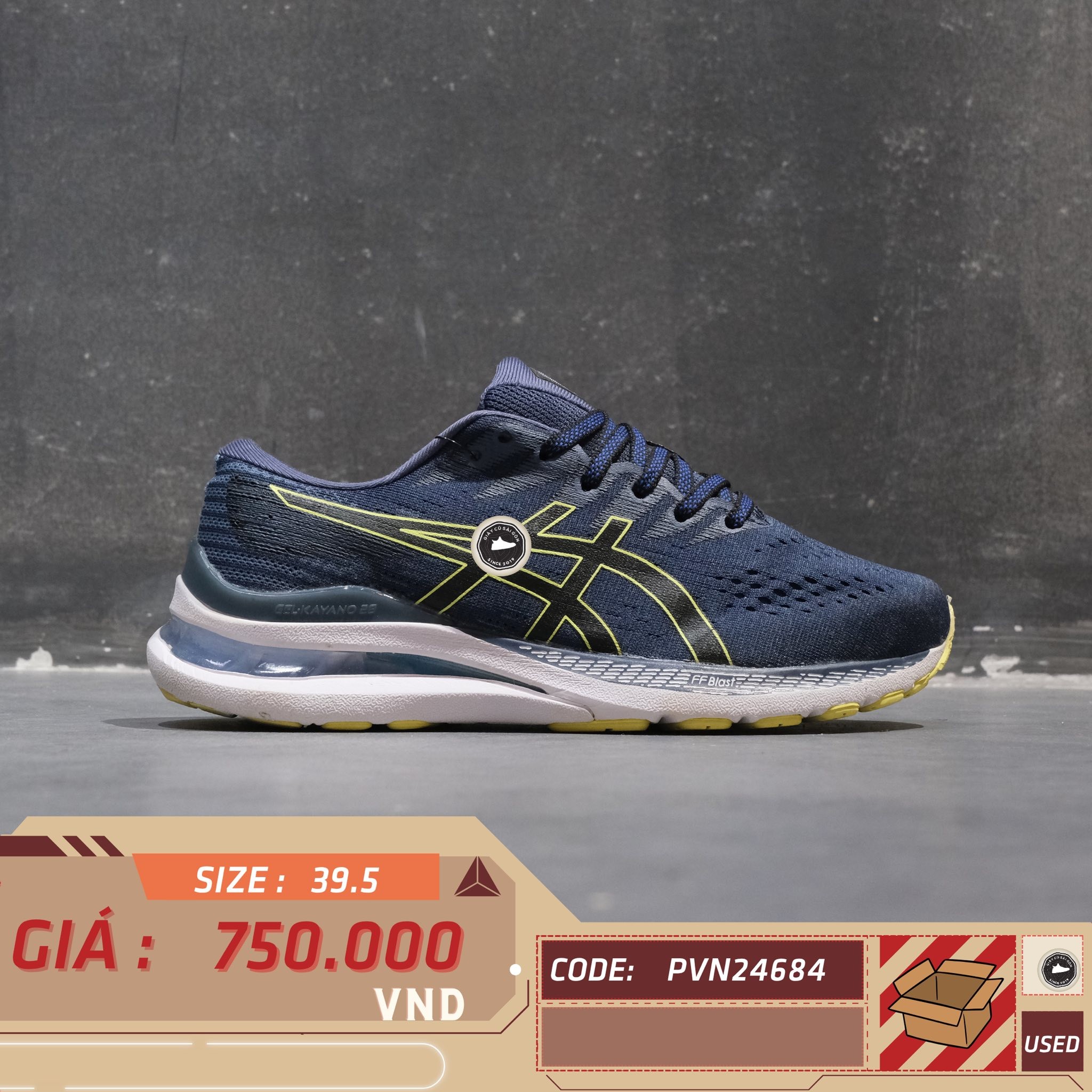 Asics Gel-Kayano 28 - 1011B189 - Size 39.5 - GIÀY 2HAND CHÍNH HÃNG PVN24684