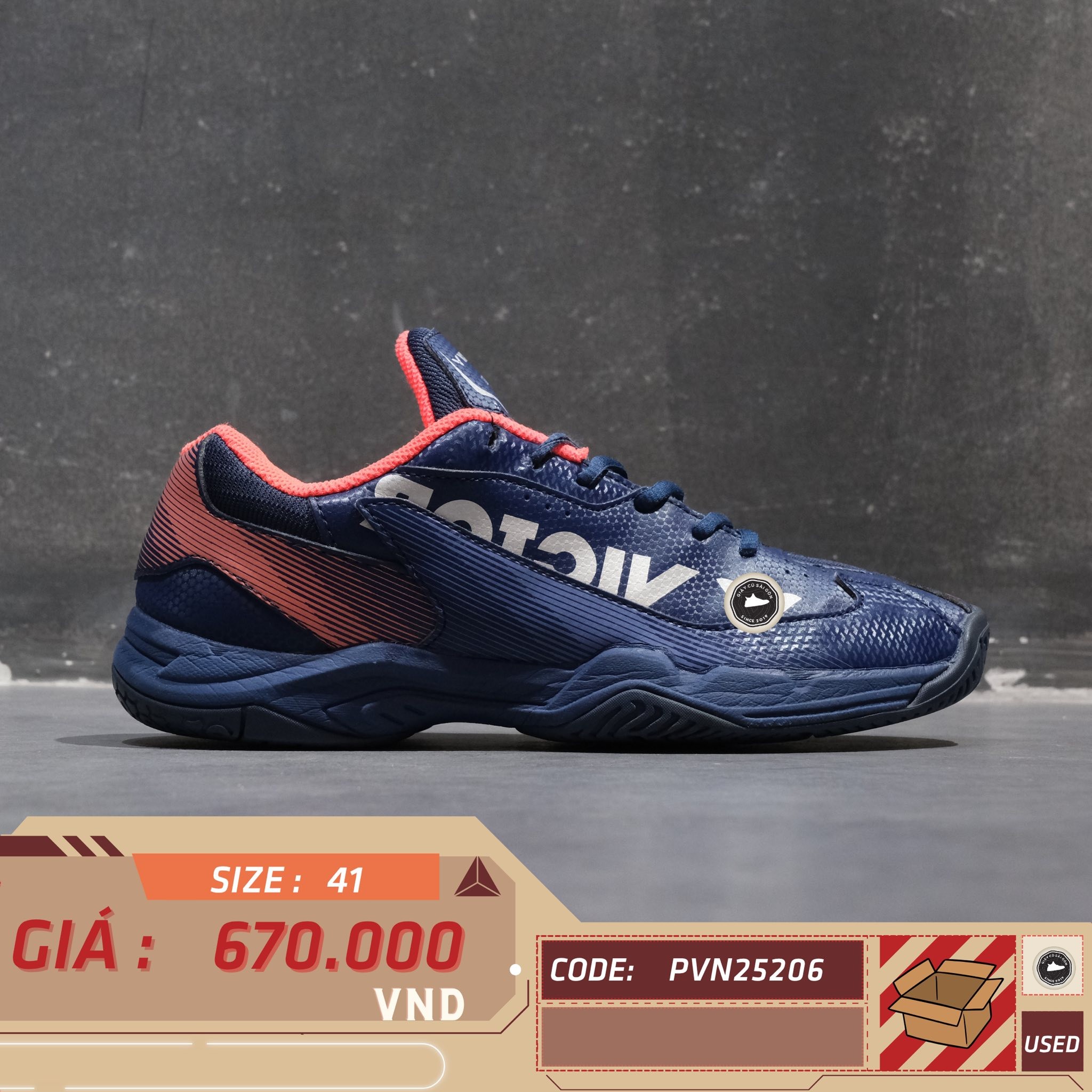 Victor A362II - Size 41 - GIÀY 2HAND CHÍNH HÃNG PVN25206