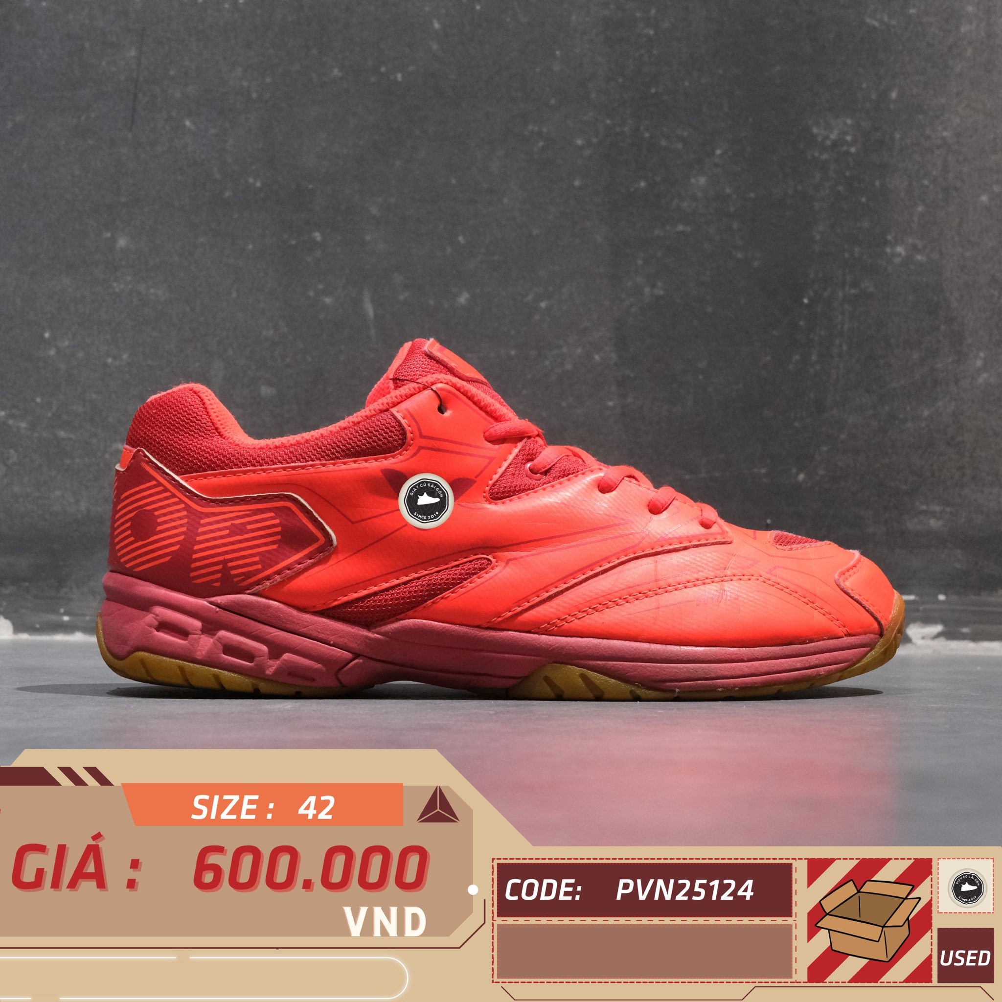 Giày Pickleball Mizuno Sky Blaster 2 Red - 71GA2045-62 - Size 42 - GIÀY 2HAND CHÍNH HÃNG PVN