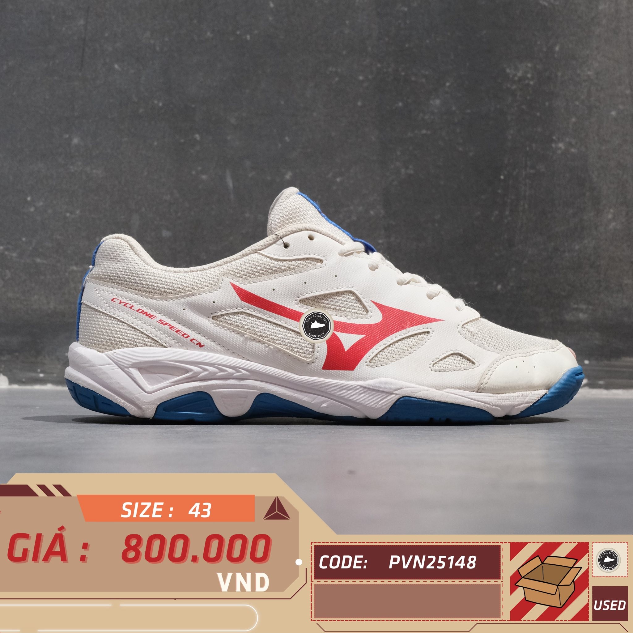 Mizuno Cyclone Speed CN - PVN25148 - Size 43 - GIÀY 2HAND CHÍNH HÃNG PVN