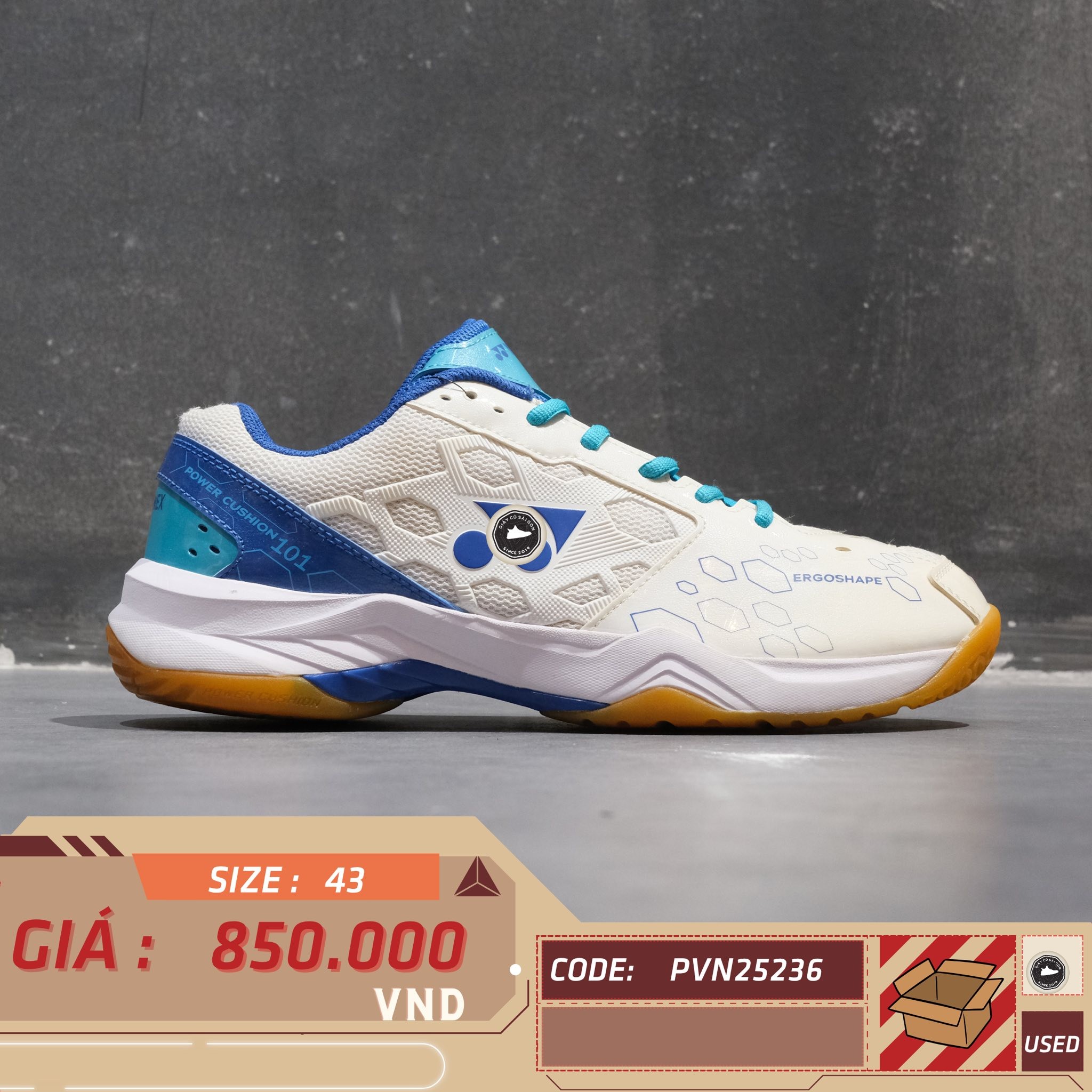 Giày Cầu Lông Yonex Power Cushion 101 - SHB101 - Size 43 - GIÀY 2HAND CHÍNH HÃNG PVN
