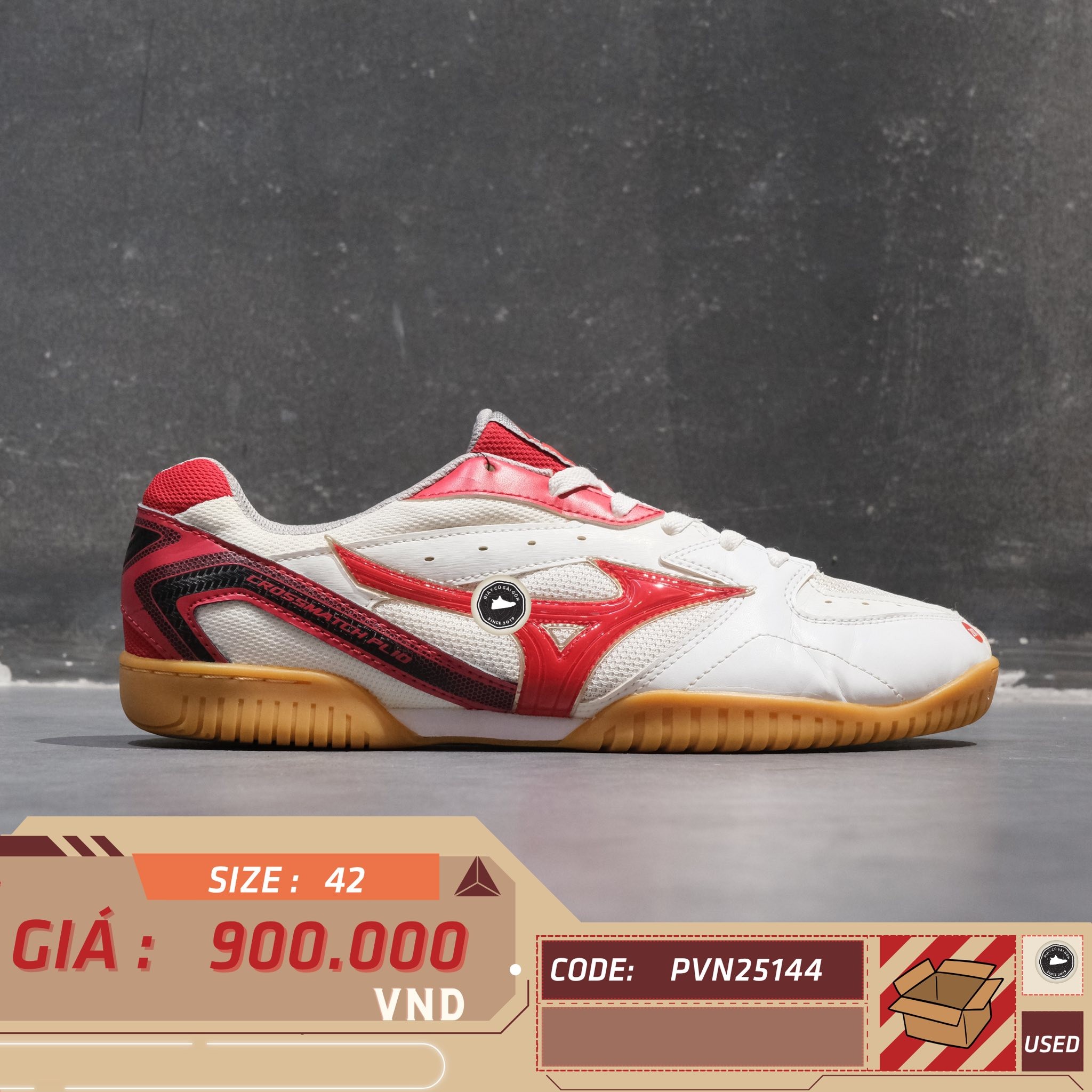 Mizuno Crossmatch Plio RX 4 - 81GA183062 - Size 42 - GIÀY 2HAND CHÍNH HÃNG PVN25144