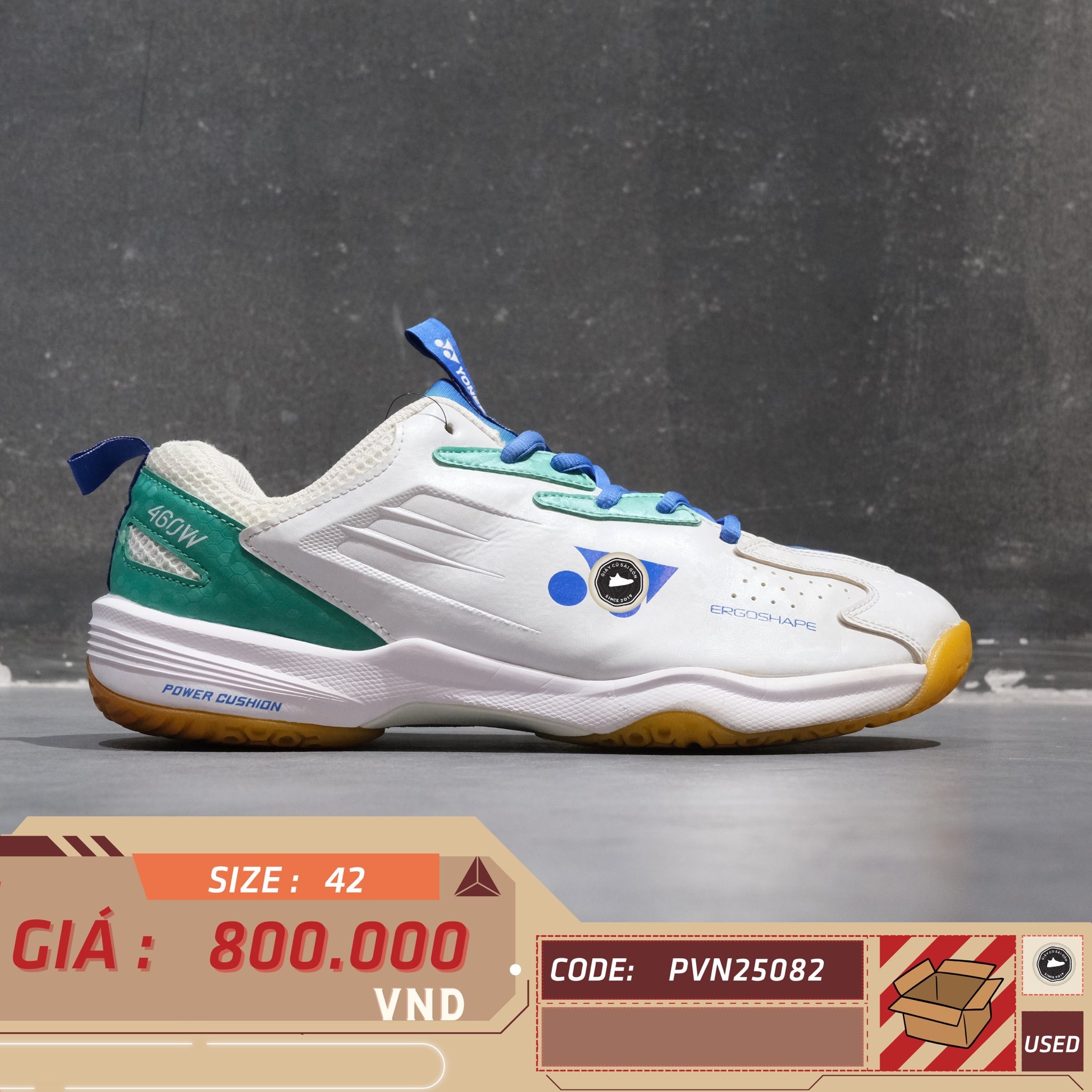 Yonex Power Cushion 460 Wide - YONEX SHB460W - Size 42 - GIÀY 2HAND CHÍNH HÃNG PVN25082