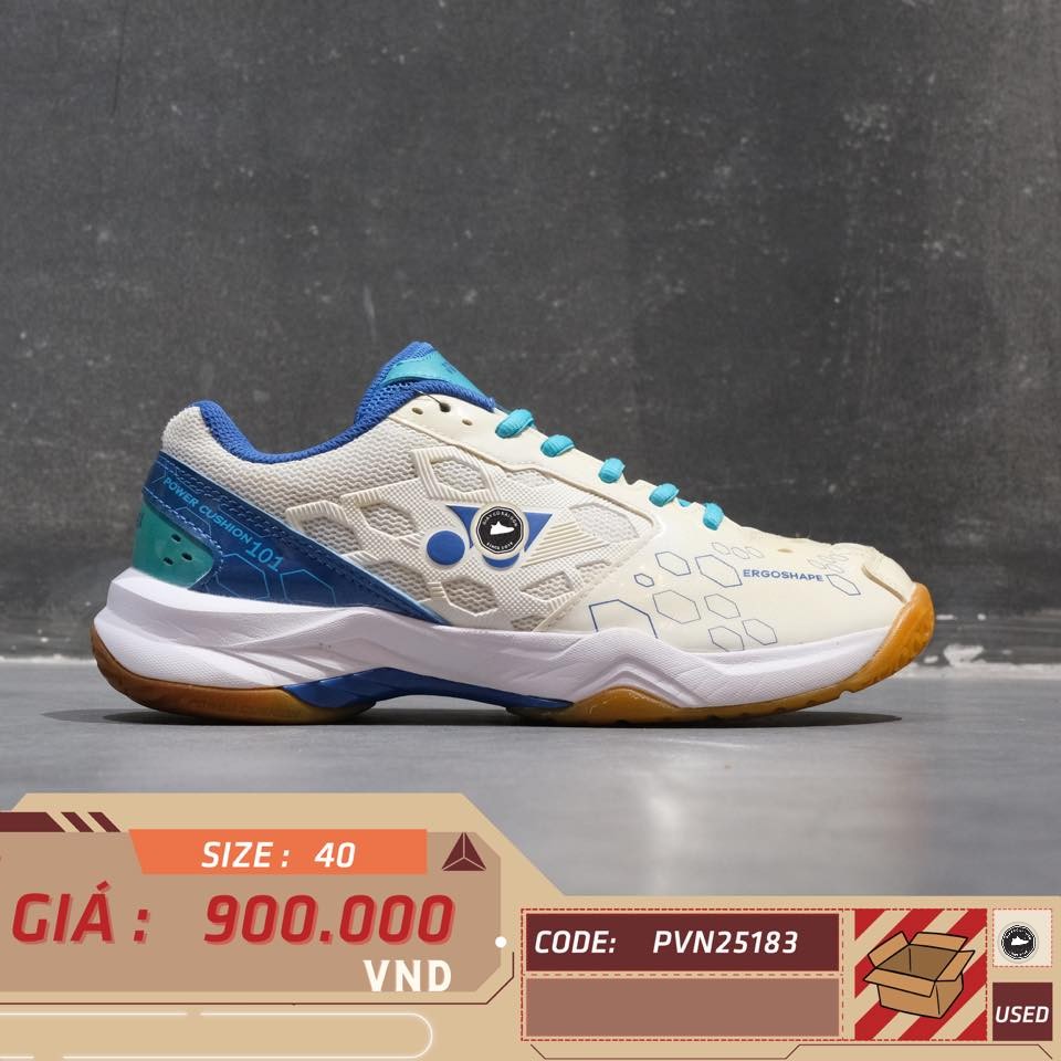 Yonex Power Cushion 101 White Blue - SHB-101 - Size 40 - GIÀY 2HAND CHÍNH HÃNG PVN25183