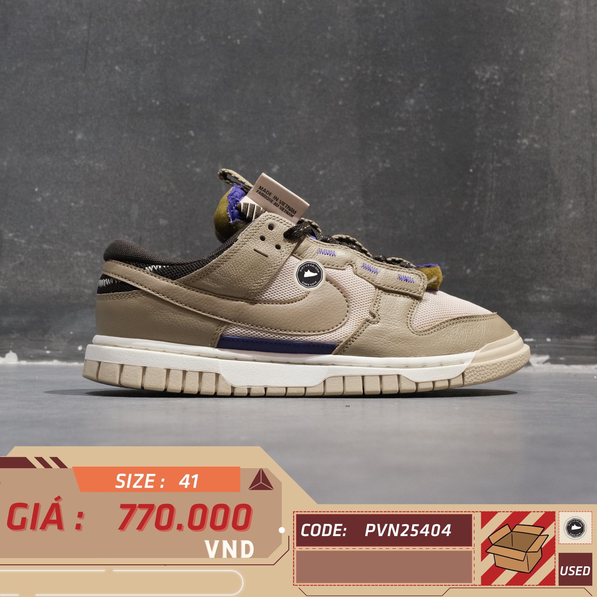 Nike Dunk Low Disrupt 2 Desert Bronze - DH4402-200 - Size 41 - GIÀY 2HAND CHÍNH HÃNG PVN25404