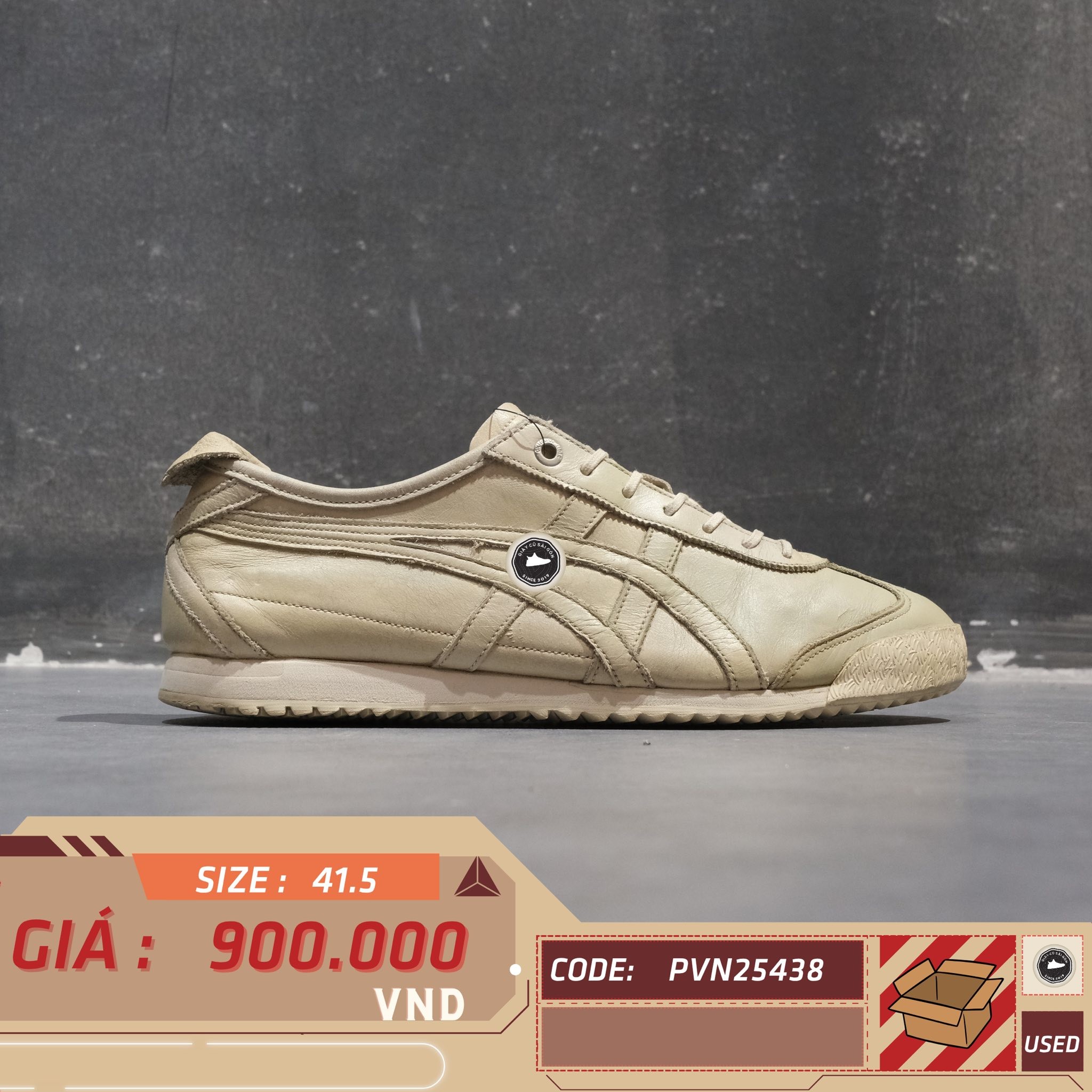 Onitsuka Tiger Mexico 66 Birch - 1183A201-200 - Size 41.5 - GIÀY 2HAND CHÍNH HÃNG PVN25438