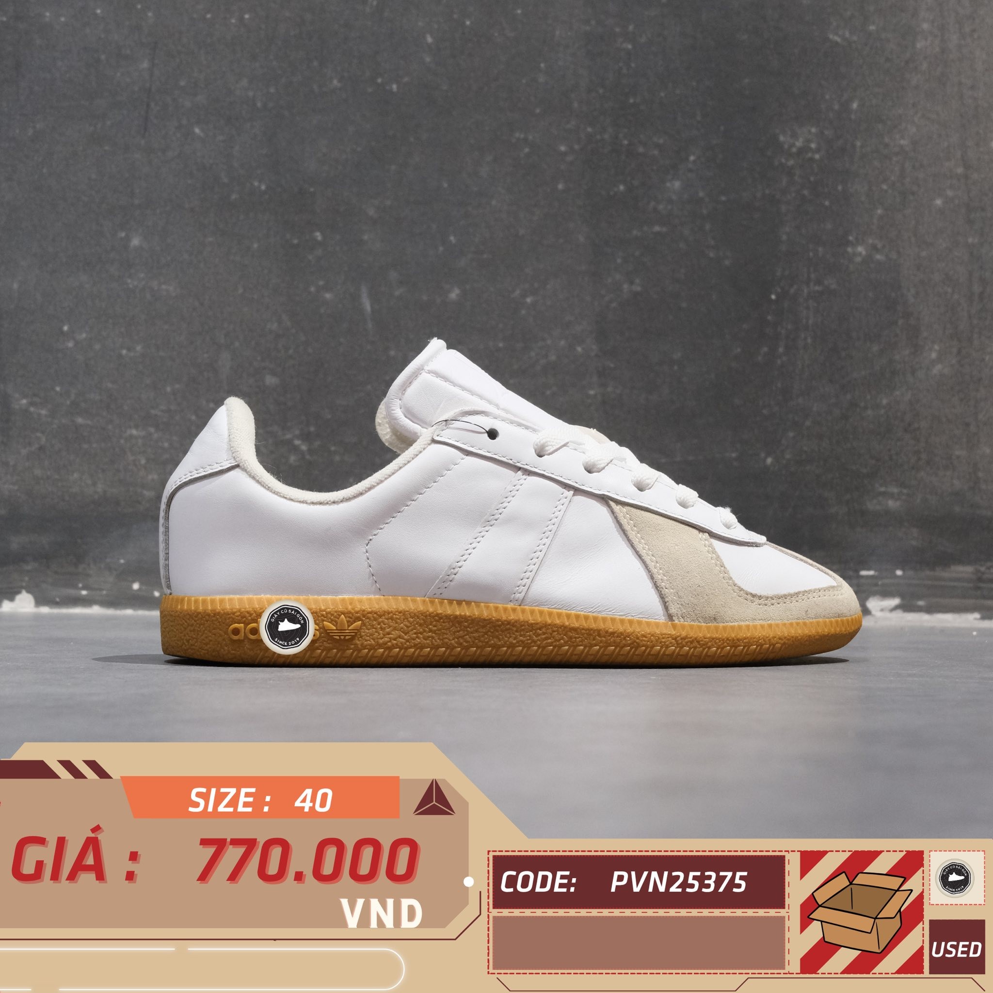 Adidas BW Army White Gum - BZ0579 - Size 40 - GIÀY 2HAND CHÍNH HÃNG PVN25375
