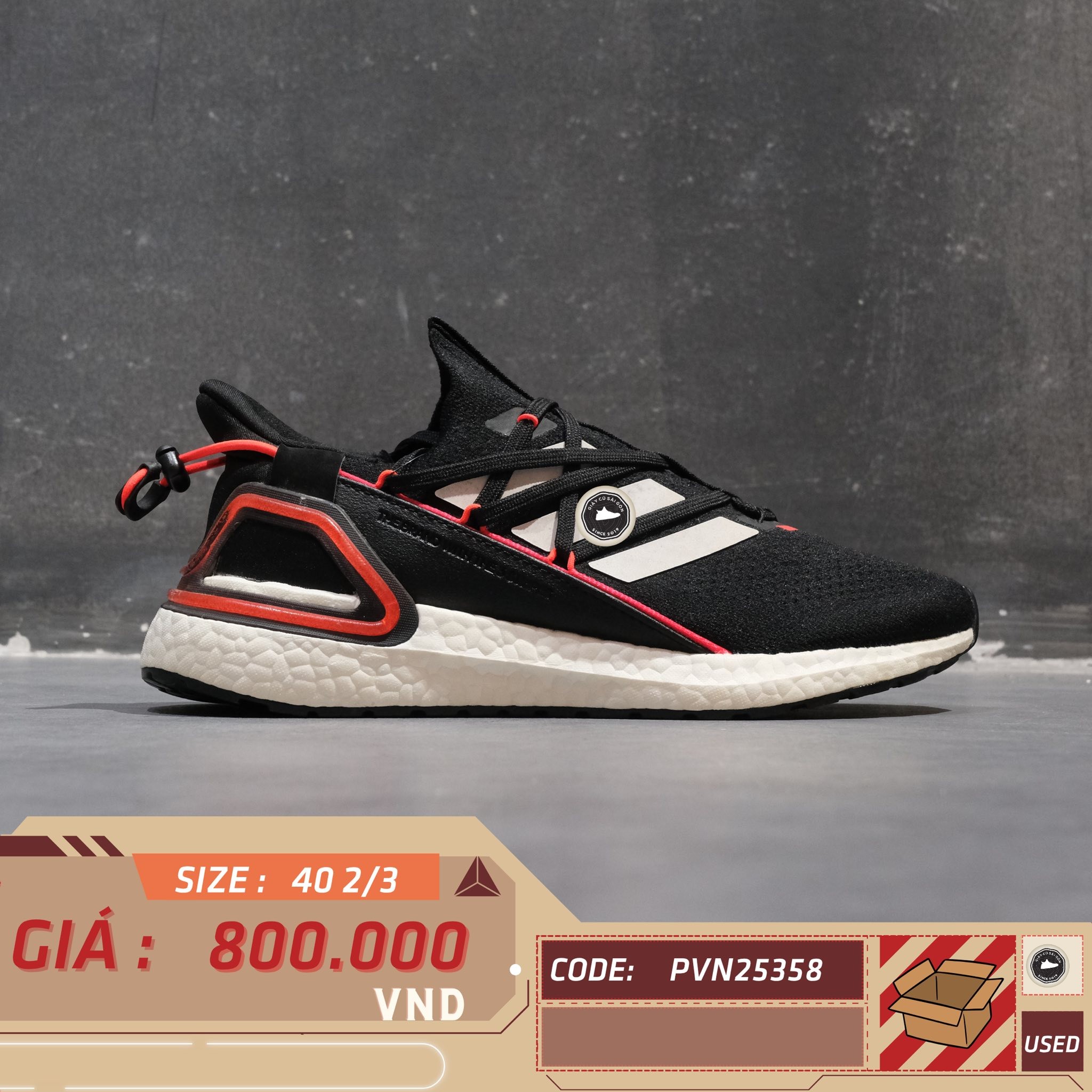 Adidas Ultraboost 20 Explorer Become a Ninja Pack - GY8111 - Size 40 2/3 - GIÀY 2HAND CHÍNH HÃNG PVN25358