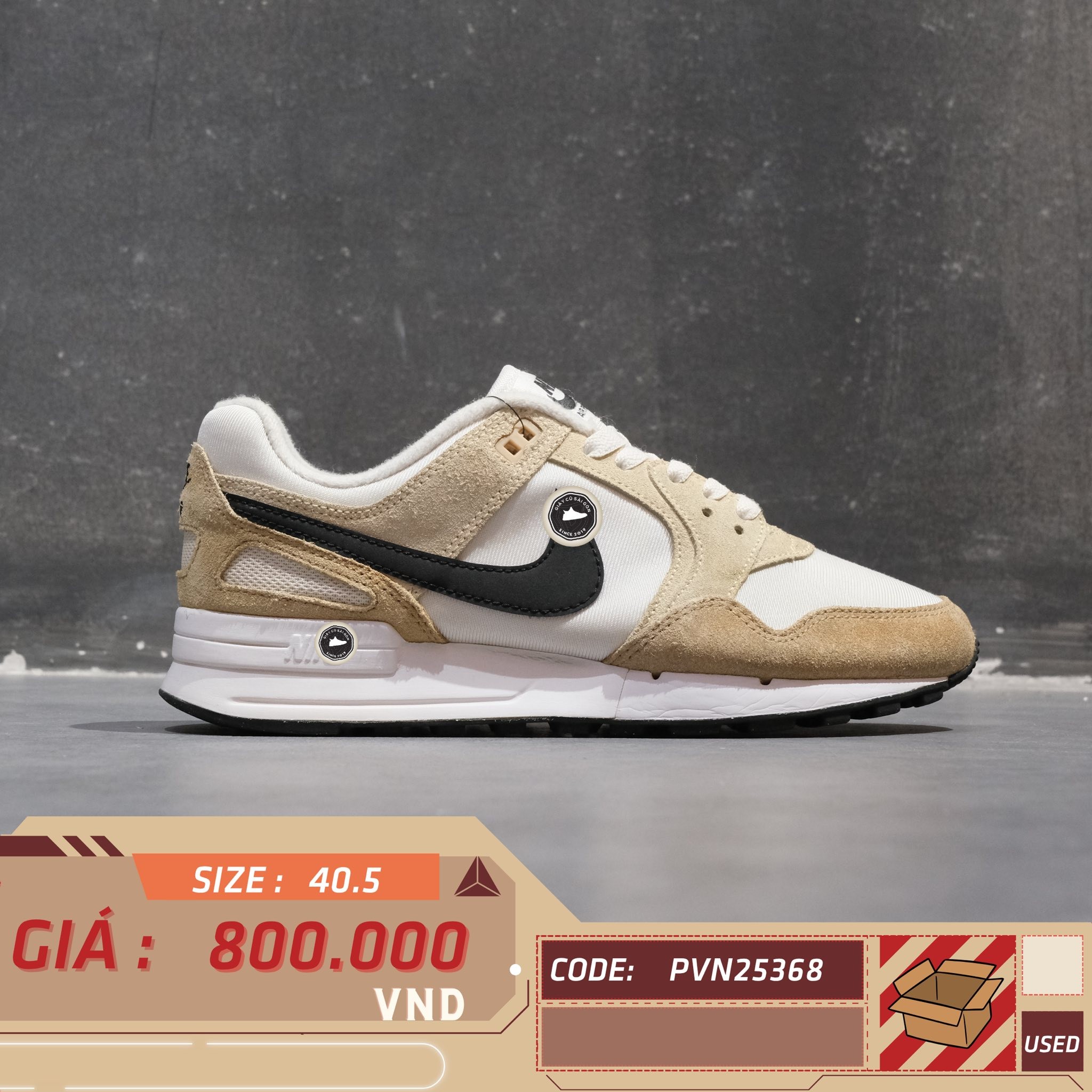 Nike Air Pegasus 89 Summit White Hemp - FN3414-100 - Size 40.5 - GIÀY 2HAND CHÍNH HÃNG PVN25368