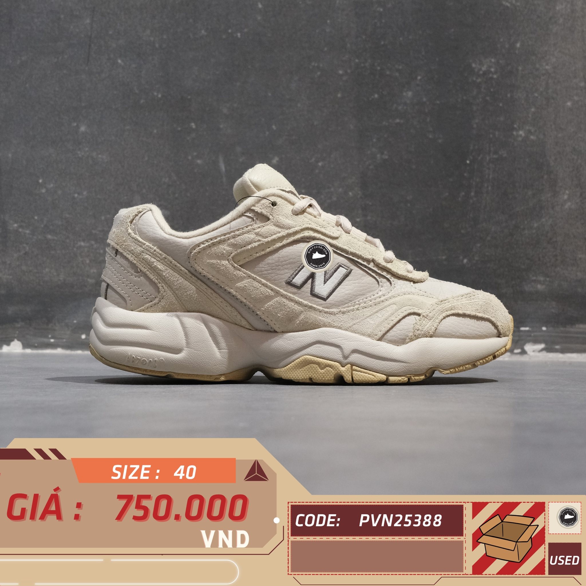 New Balance 452 Beige - WX452SR - Size 40 - GIÀY 2HAND CHÍNH HÃNG PVN25388