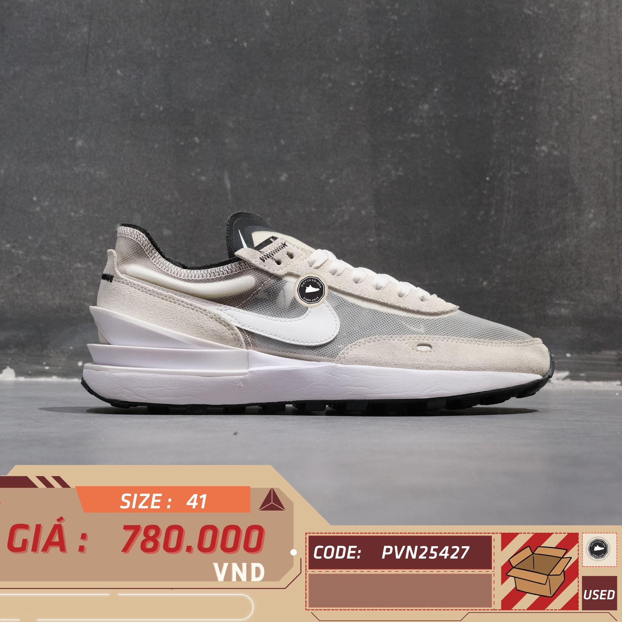 Nike Waffle One Summit White - DA7995-100 - Size 41 - GIÀY 2HAND CHÍNH HÃNG PVN25427
