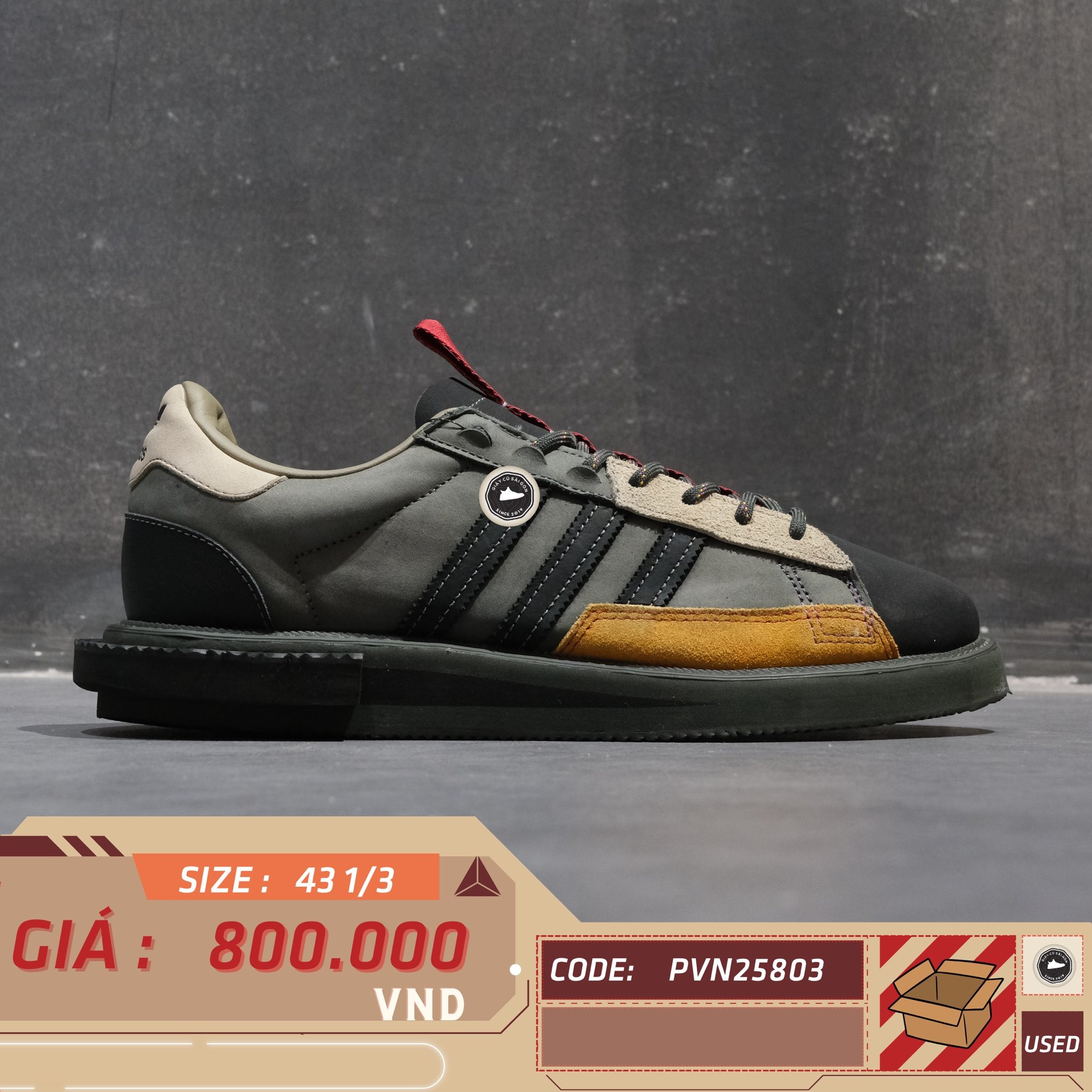 Adidas MFX Reboot Low Legend Ivy - GX1359 - Size 43 1/3 - GIÀY 2HAND CHÍNH HÃNG PVN25803