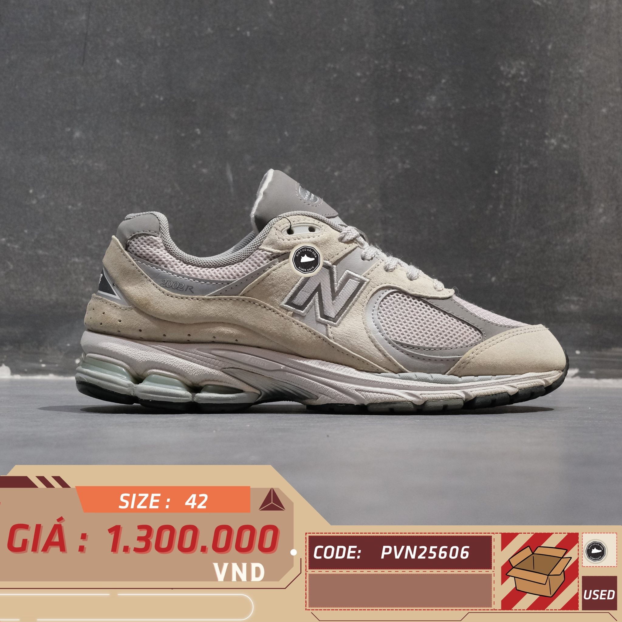 New Balance 2002R 'Atlas Grey' - ML2002R0 - Size 42 - GIÀY 2HAND CHÍNH HÃNG PVN25606