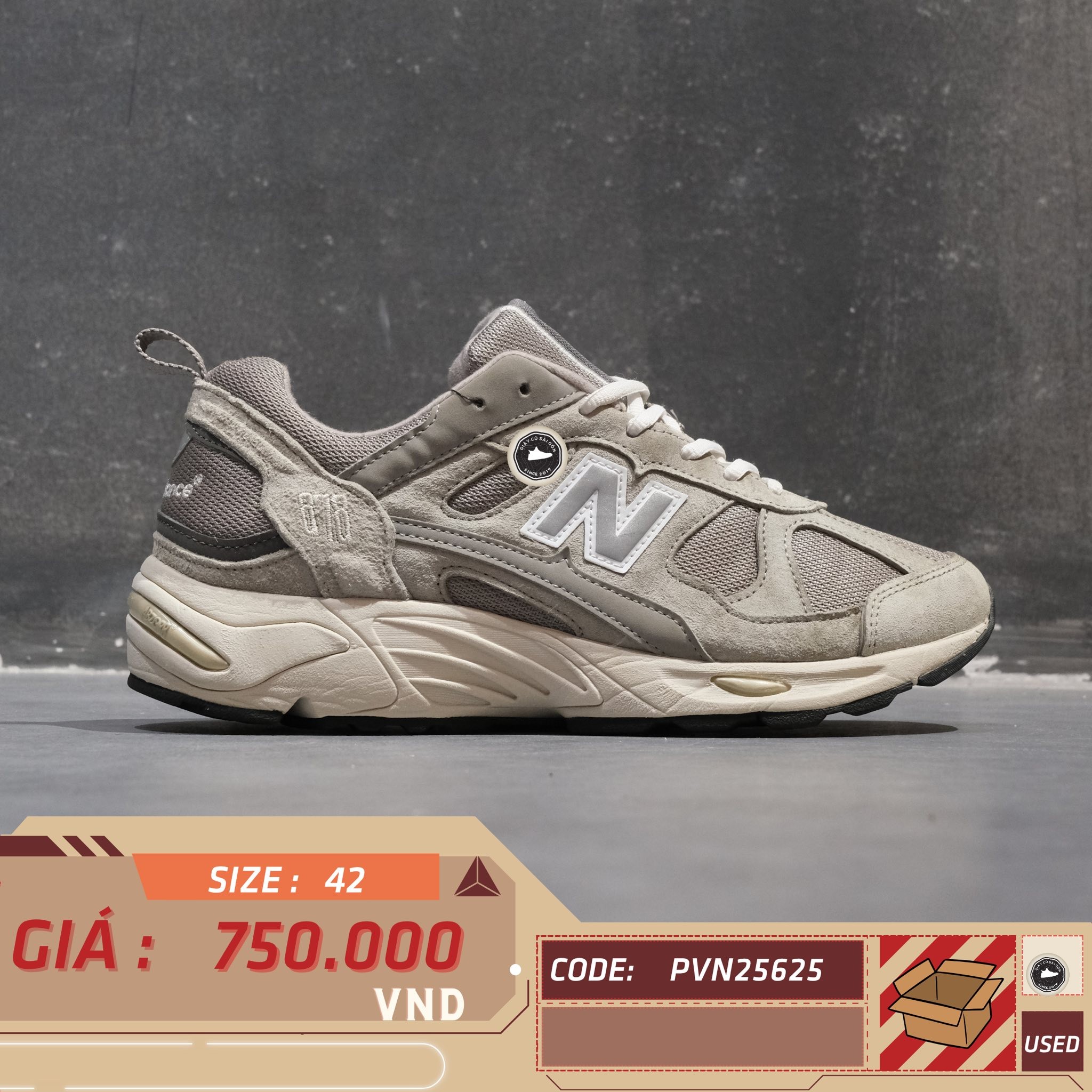 New Balance 878 'Grey' - CM878MC1 - Size 42 - GIÀY 2HAND CHÍNH HÃNG PVN25625