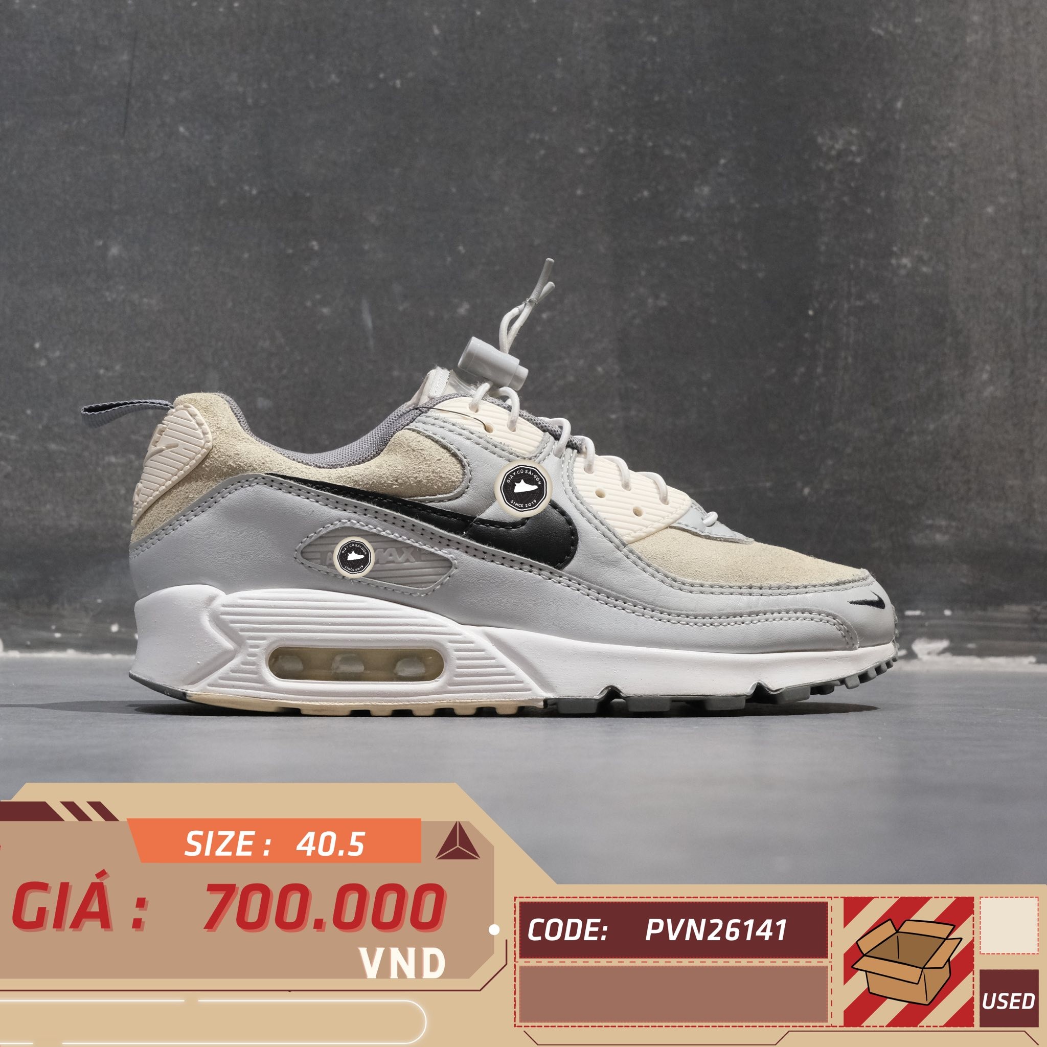 Nike Air Max 90 SE Hangul Day - DZ5167-077 - Size 40.5 - GIÀY 2HAND CHÍNH HÃNG PVN26141