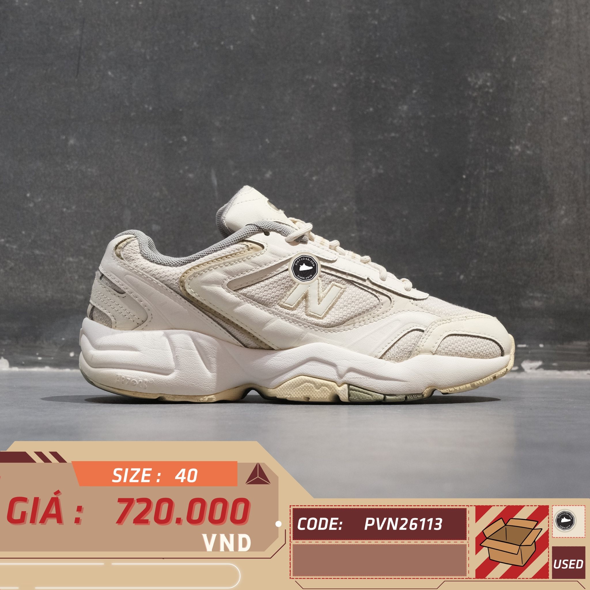 New Balance 452 White Silver - WX452SG - Size 40 - GIÀY 2HAND CHÍNH HÃNG PVN26113