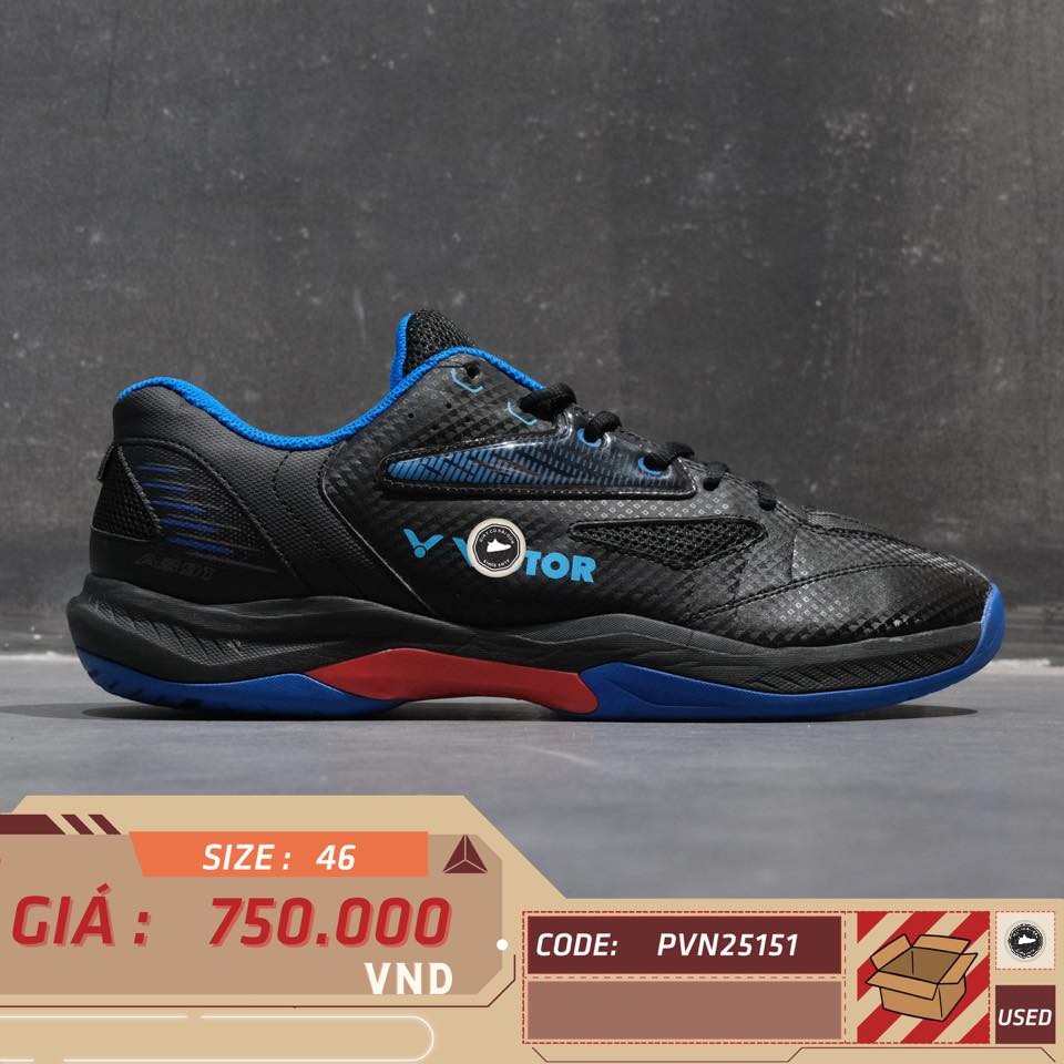 Victor A391 All-Around Black Blue - A391 - Size 46 - GIÀY 2HAND CHÍNH HÃNG PVN25151