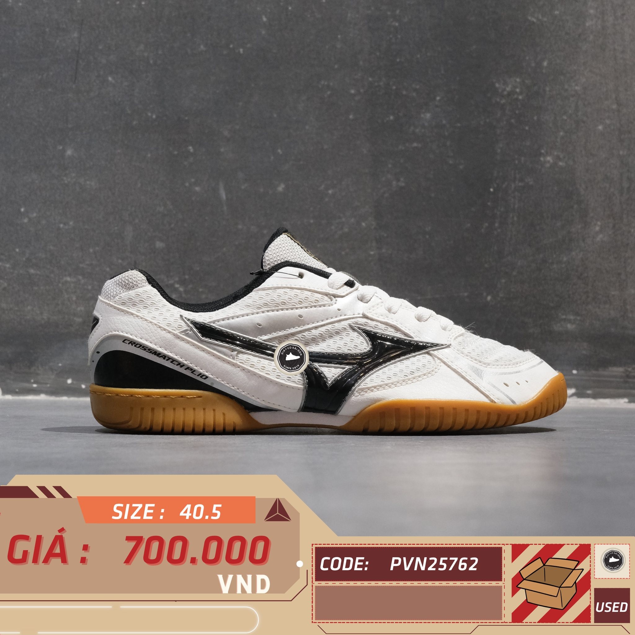 Mizuno Crossmatch Plio RX3 - 81GA163009 - Size 40.5 - GIÀY 2HAND CHÍNH HÃNG PVN25762