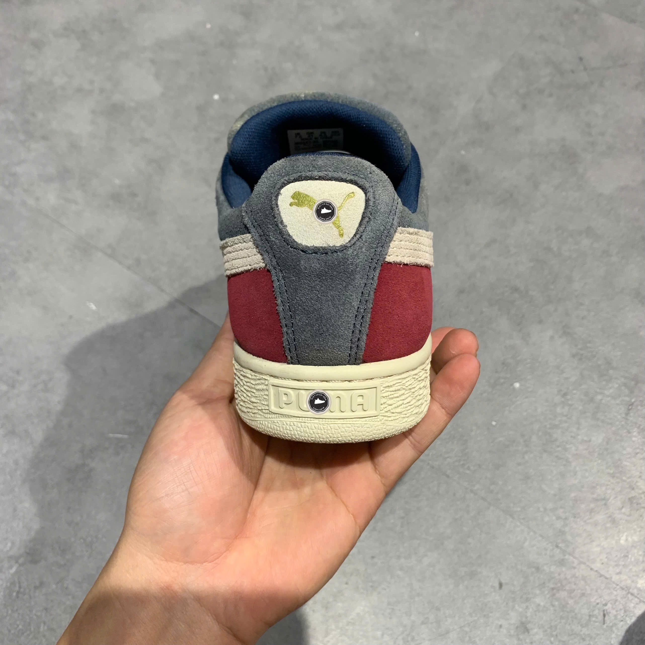 Puma Suede Classic Steel Grey Rhubarb Birch - 365347-05 - Size 41 - GIÀY 2HAND CHÍNH HÃNG PVN25435
