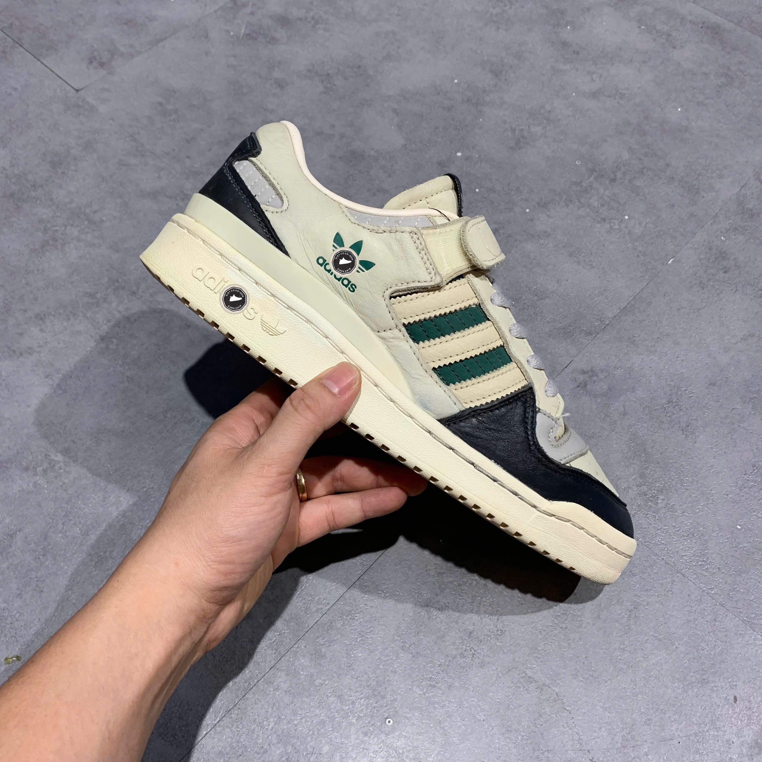 Adidas Forum Low Off White Collegiate Green - HQ6938 - Size 42 - GIÀY 2HAND CHÍNH HÃNG PVN25520