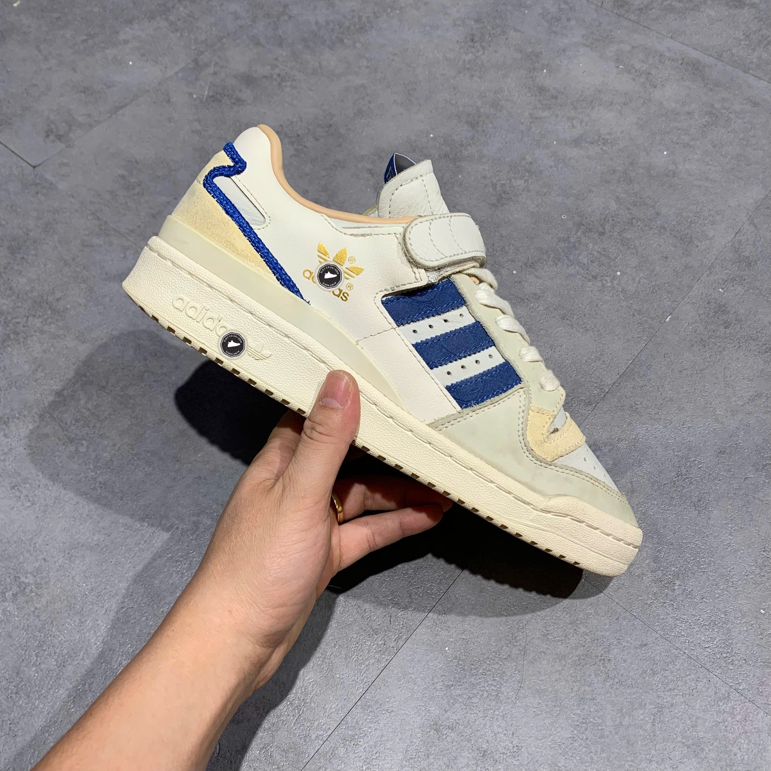 Adidas Forum 84 Low 'Halo Ivory Royal Croc' - H03721 - Size 42 - GIÀY 2HAND CHÍNH HÃNG PVN25588