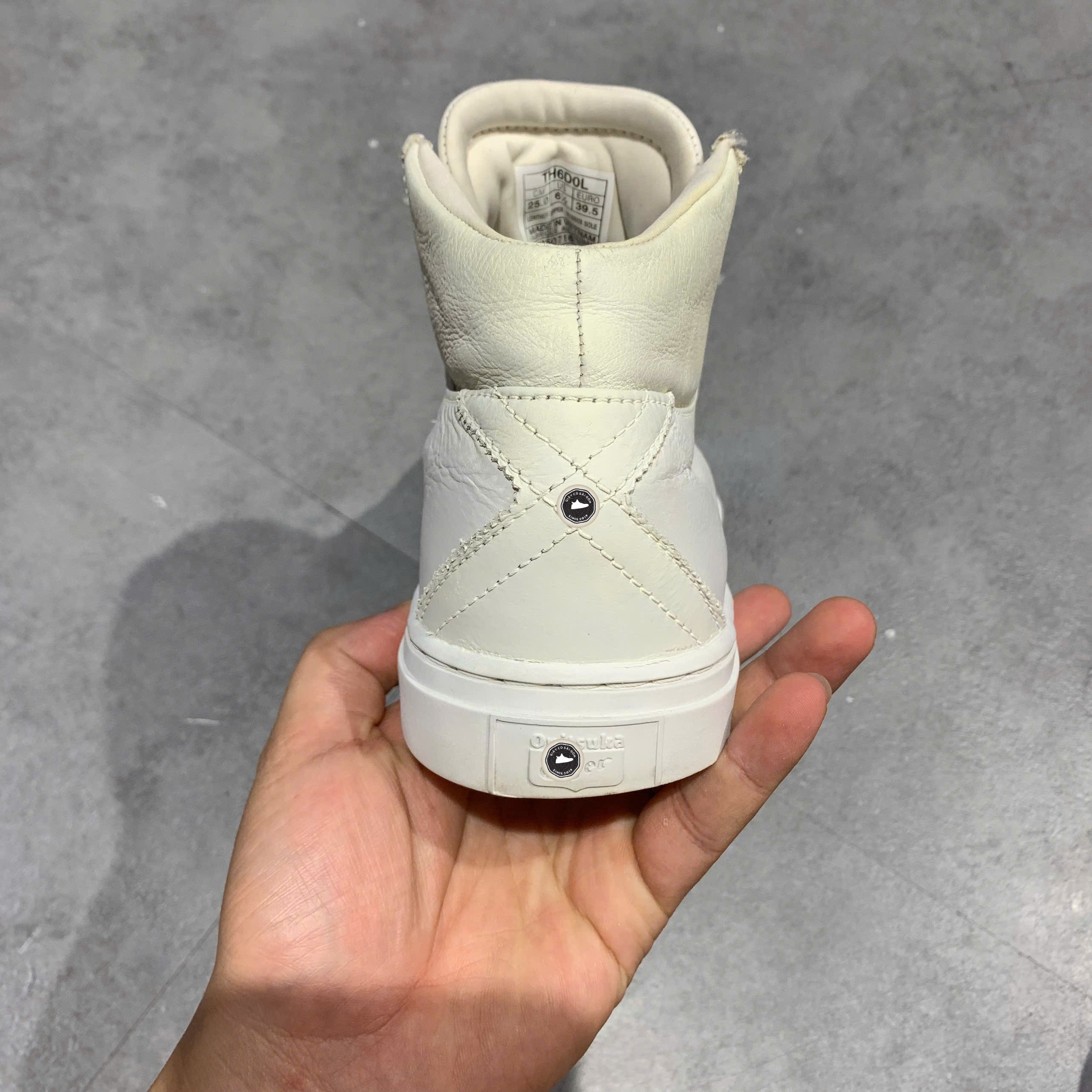 Onitsuka Tiger GSM Hi Off White - TH6D0L - Size 39.5 - GIÀY 2HAND CHÍNH HÃNG PVN26216