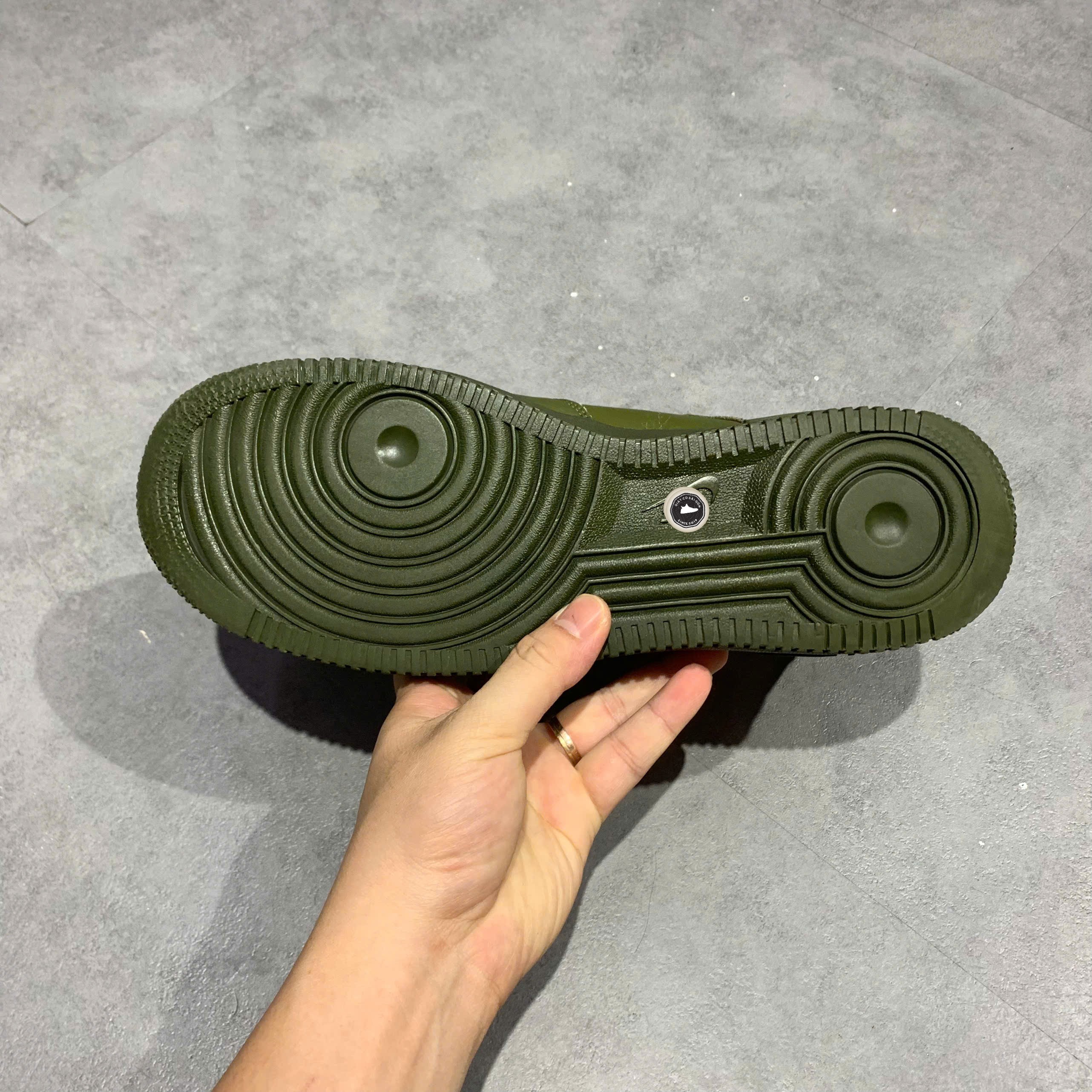 Nike Air Force 1 Low '07 LV8 Utility Olive Canvas - AJ7747-300 - Size 43 - GIÀY 2HAND CHÍNH HÃNG PVN26240