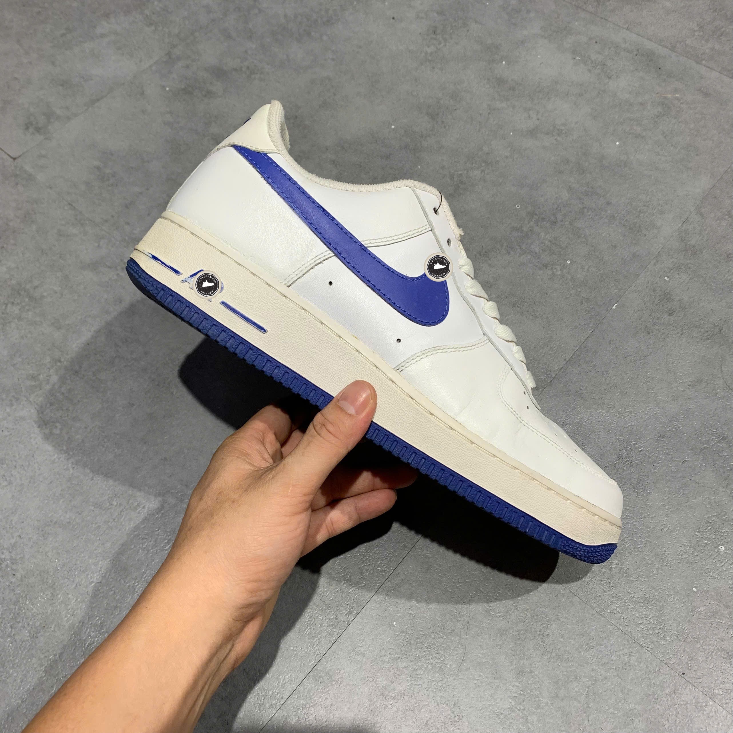 Nike Air Force 1 Low '07 White Varsity Royal - 315122-147 - Size 43 - GIÀY 2HAND CHÍNH HÃNG PVN25996