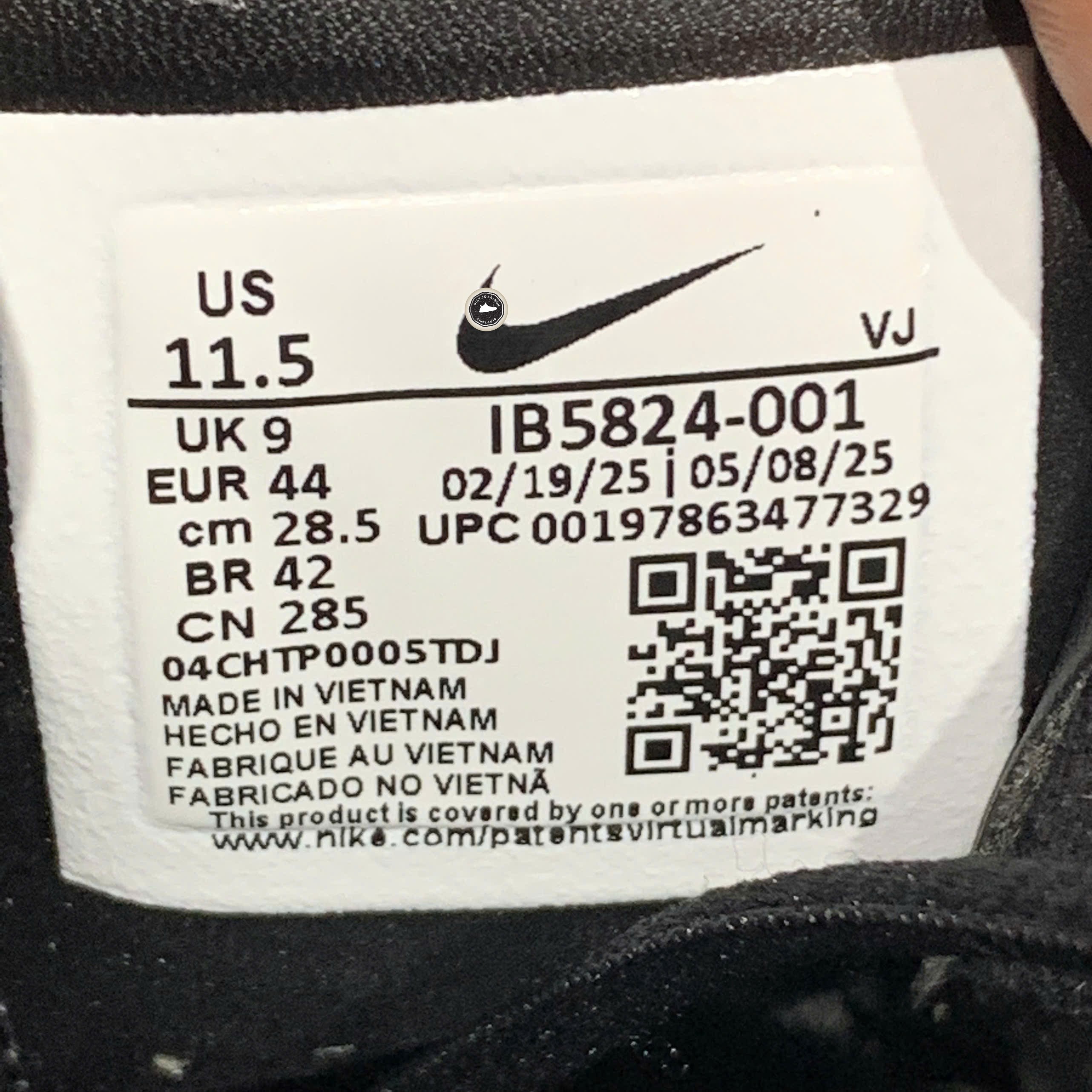 Nike Air Clog Metallic Silver Black - IB5824-001 - Size 44 - GIÀY 2HAND CHÍNH HÃNG PVN25711