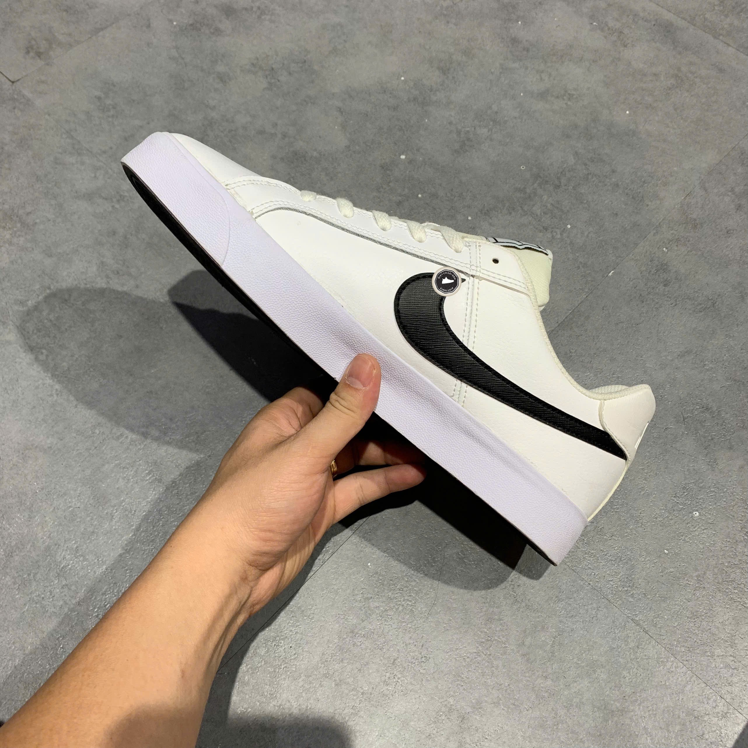 Nike Court Royale AC White Black - BQ4222-103 - Size 45 - GIÀY 2HAND CHÍNH HÃNG PVN25911